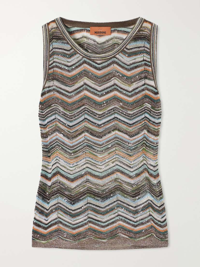 Missoni Striped Crochet-knit Halterneck Tank | Thumbnail 5