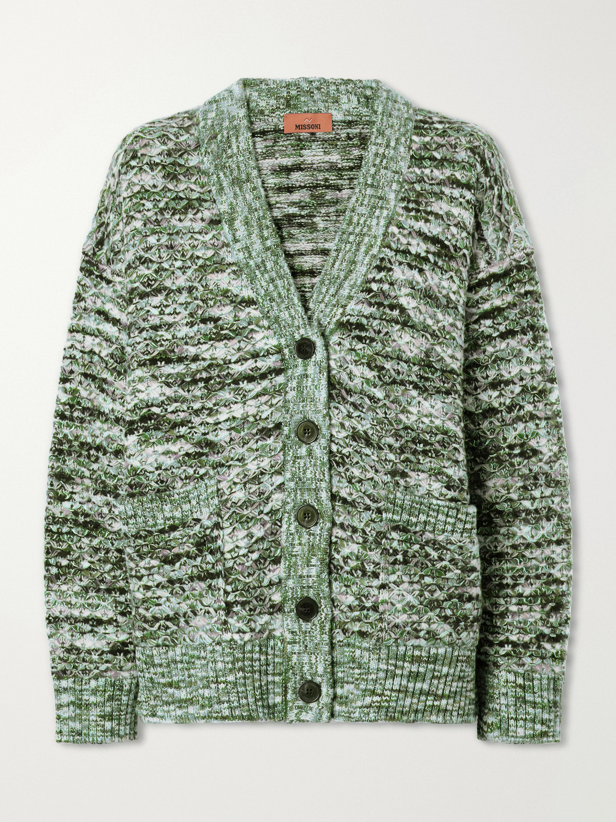 Missoni Oversized Knit Wool-blend Cardigan In Multi