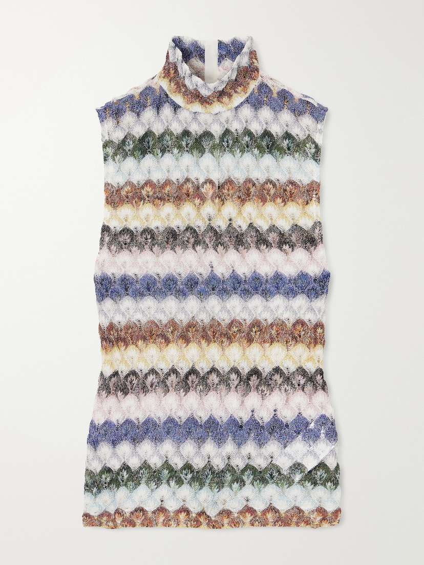 Missoni Striped Metallic Crochet-knit Tank | Thumbnail 5 Missoni Striped Metallic Crochet-knit Tank | Thumbnail 5