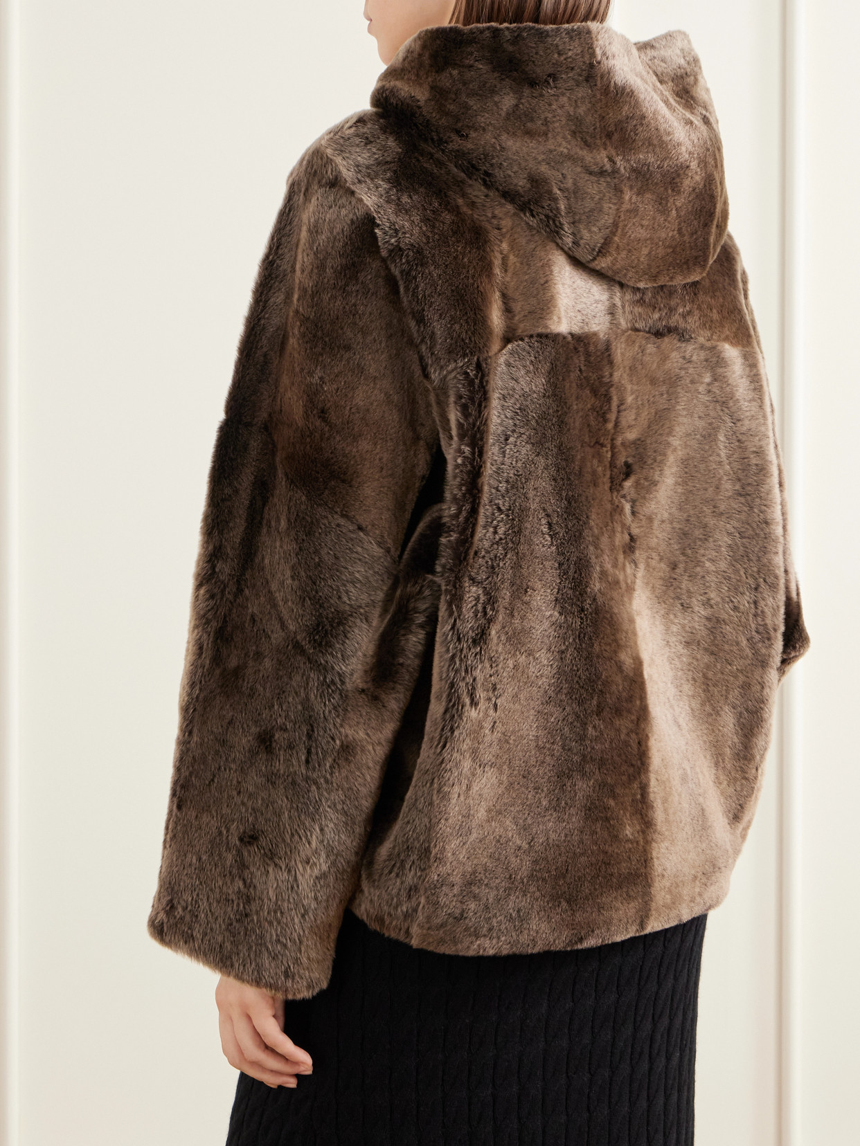 Hooded Shearling Jacket