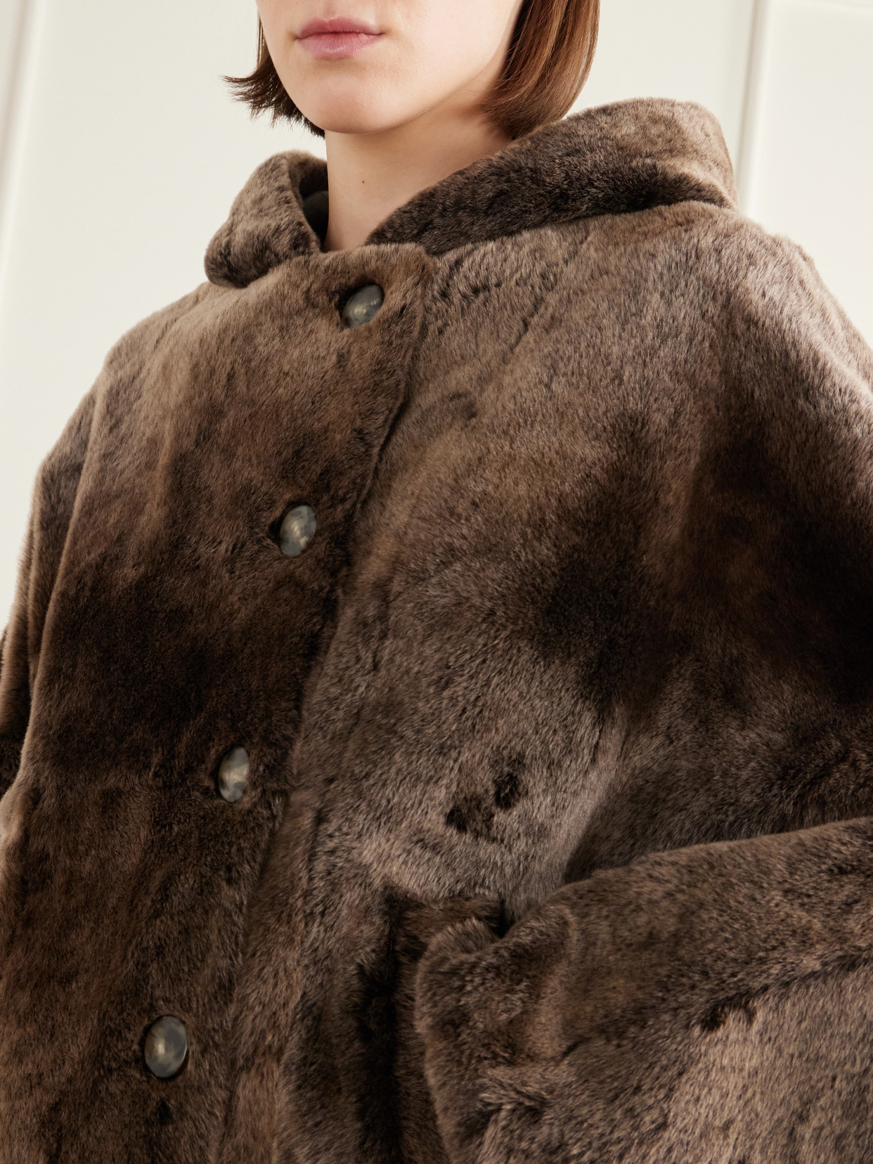 Hooded Shearling Jacket