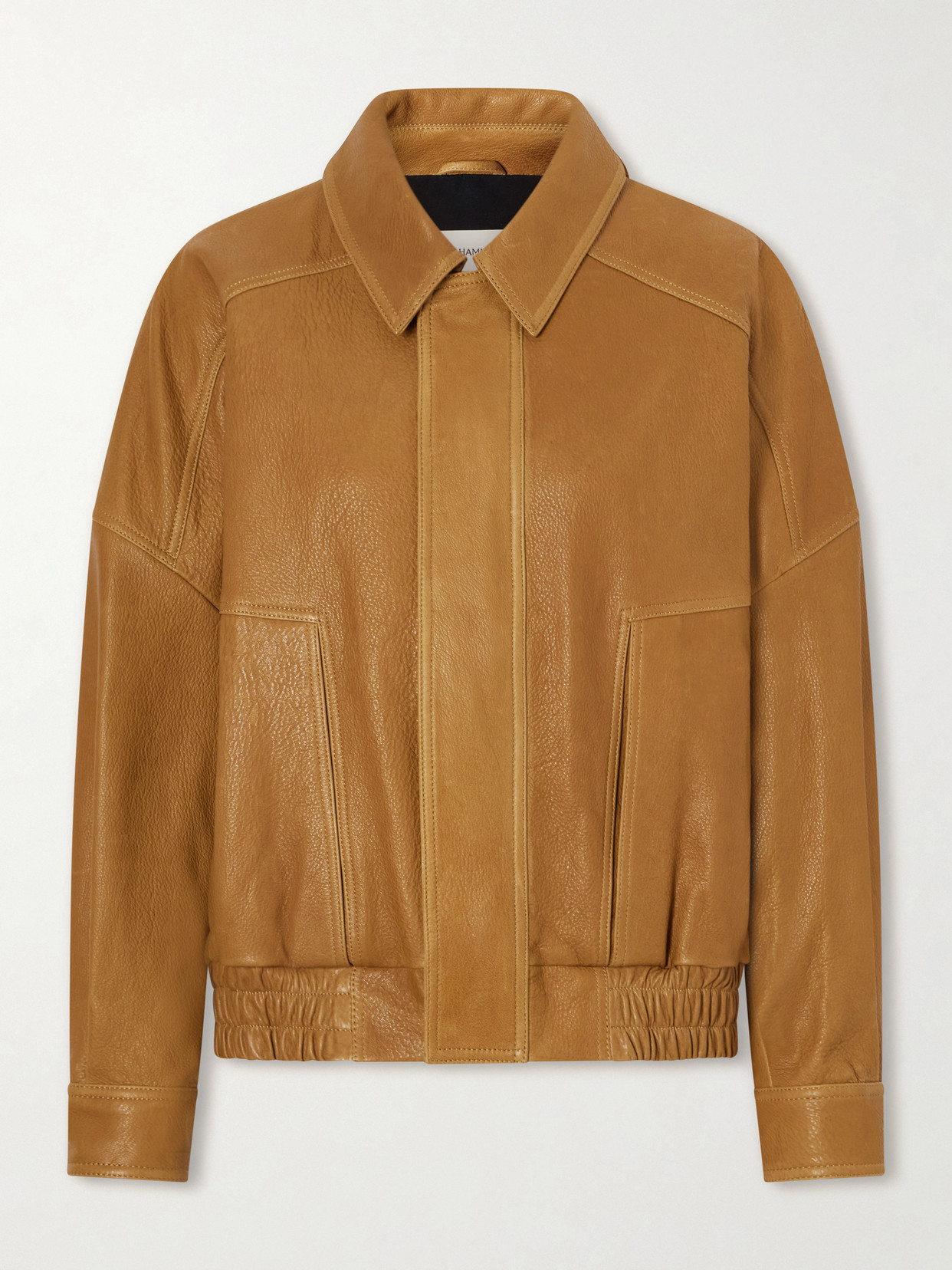 Nour Hammour - Dalma Leather Jacket - Yellow