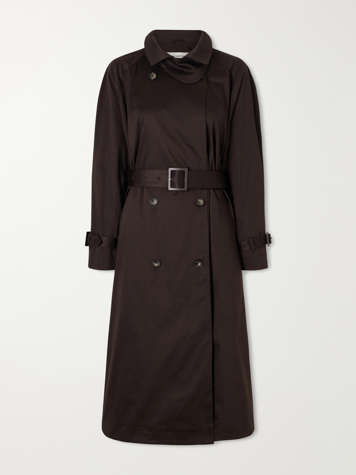 Nour Hammour - Marchand Cotton-blend Trench Coat - Brown