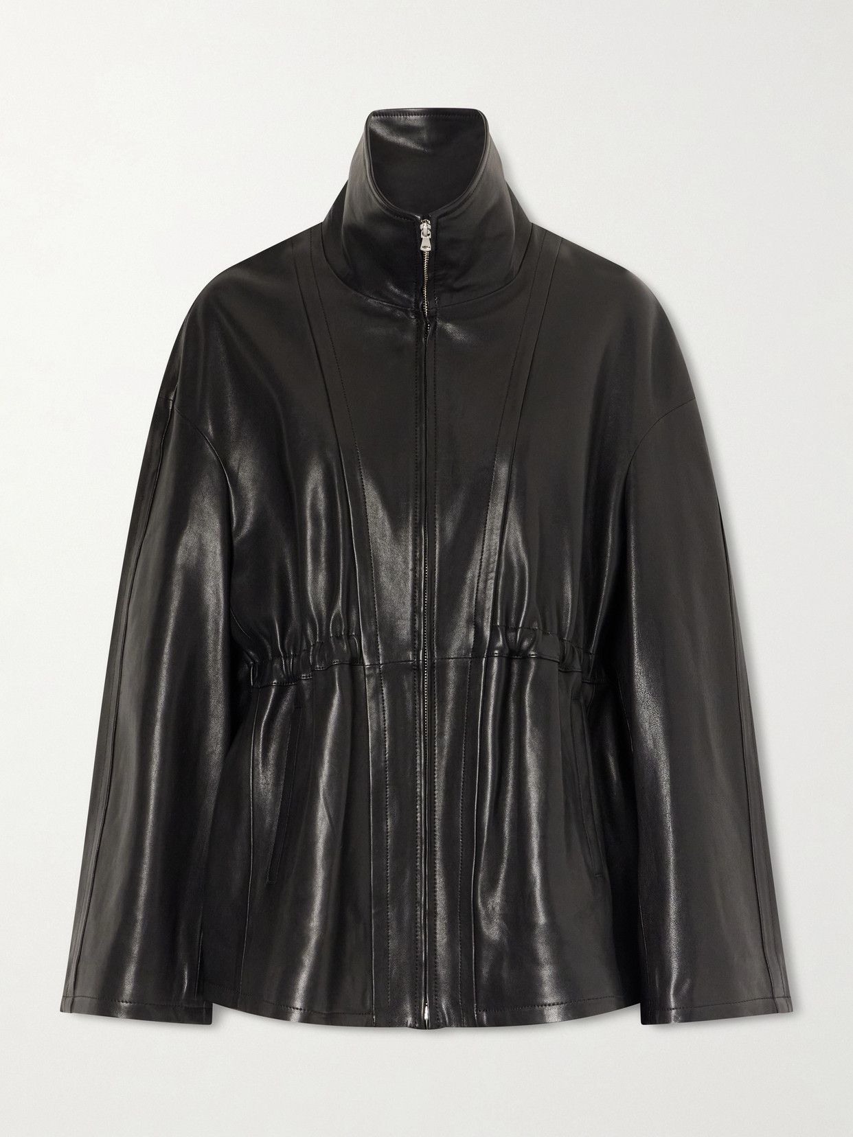 Nour Hammour Passage Leather Jacket In Black
