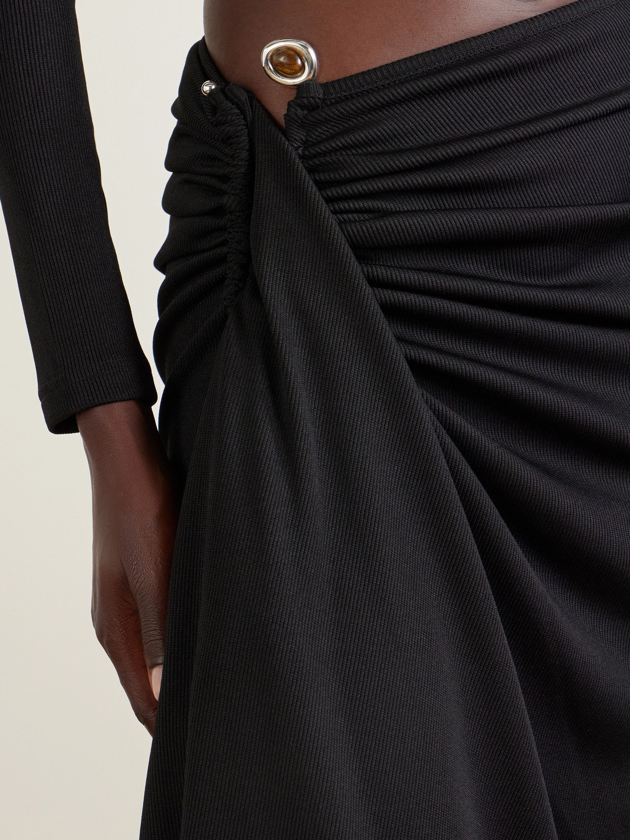 Droplet Crystal Clasp Cascade Midi