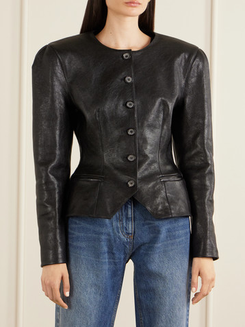 Magda Butrym Paneled leather jacket