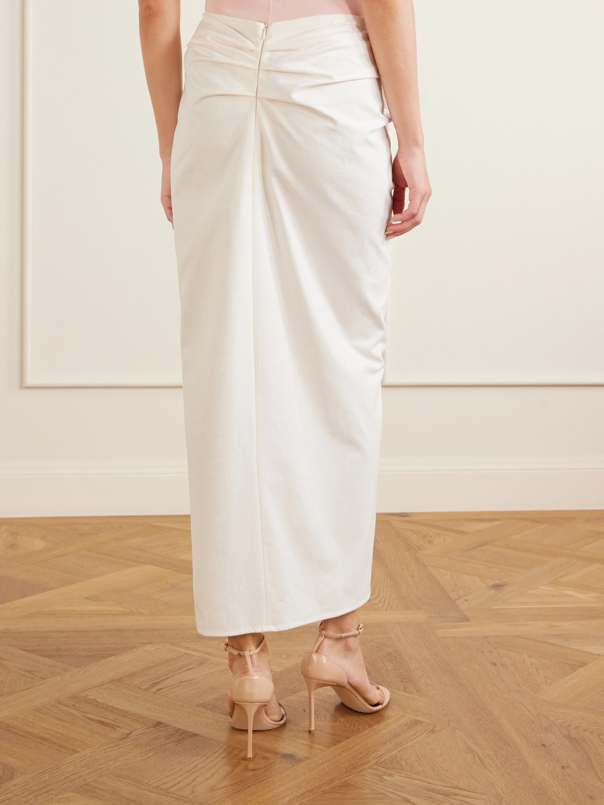 Gathered Cotton Midi