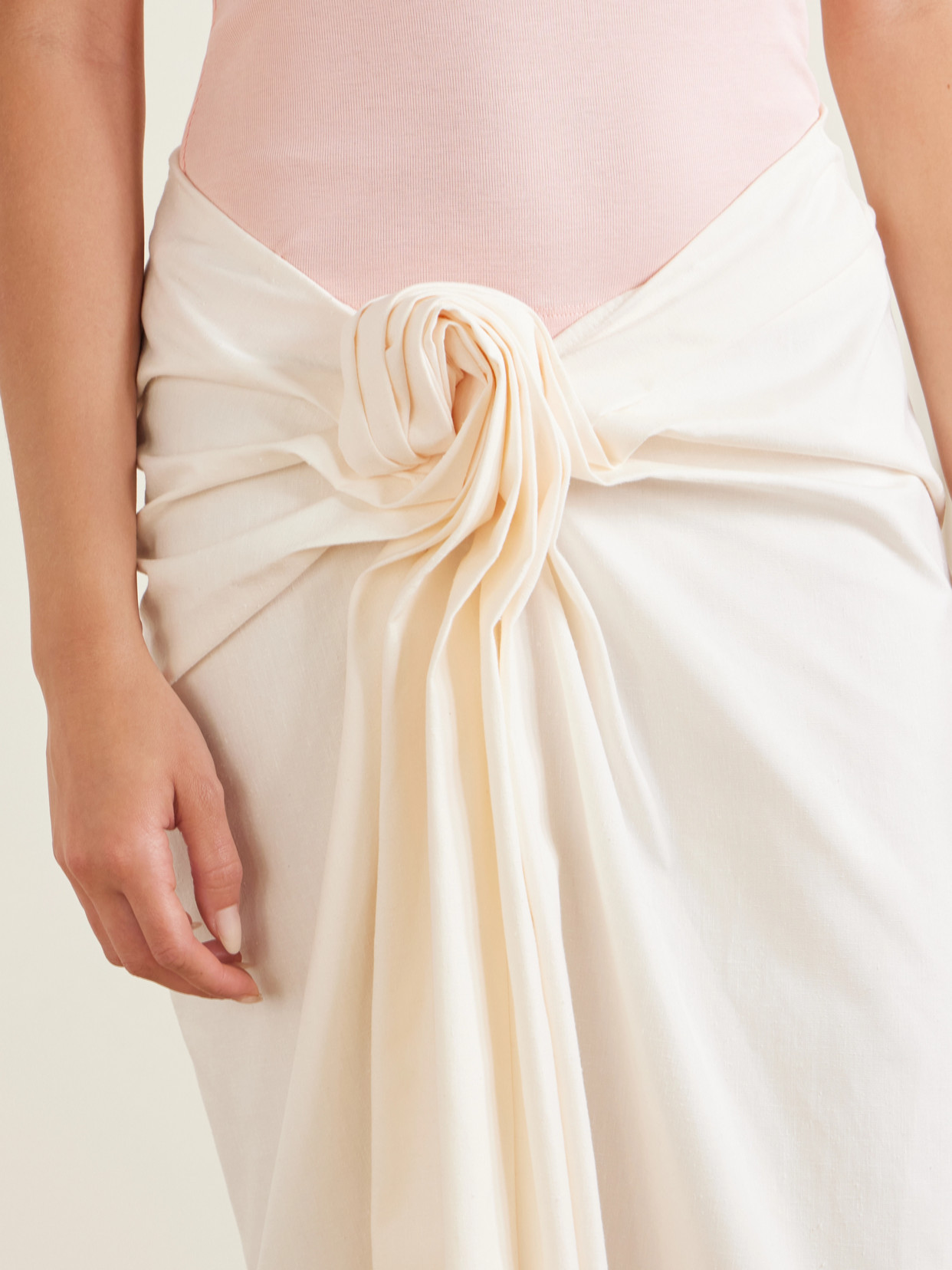 Gathered Cotton Midi