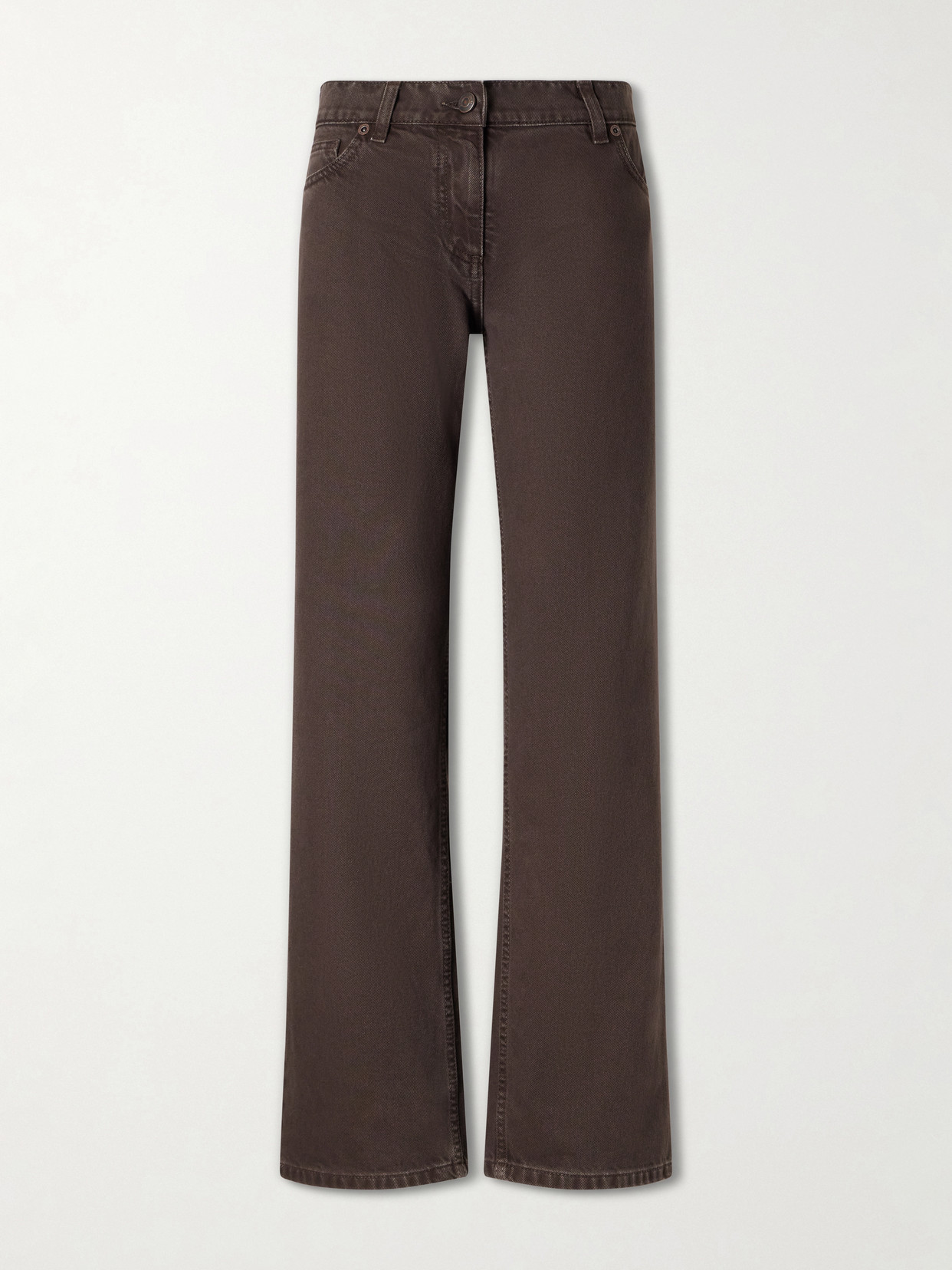 Magda Butrym - Mid-rise Straight-leg Jeans - Brown