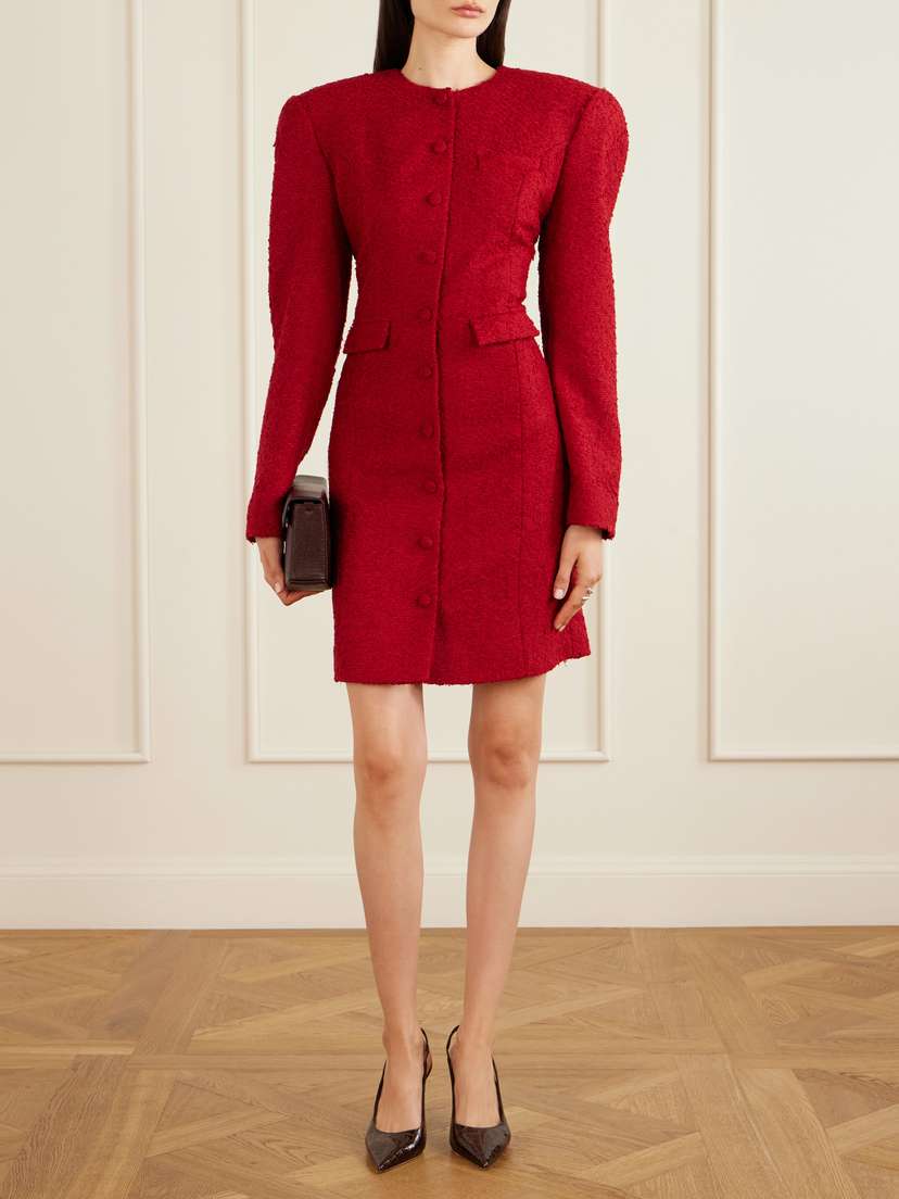 Magda Butrym Padded Bouclé Mini Dress | Thumbnail 2 Magda Butrym Padded Bouclé Mini Dress | Thumbnail 2