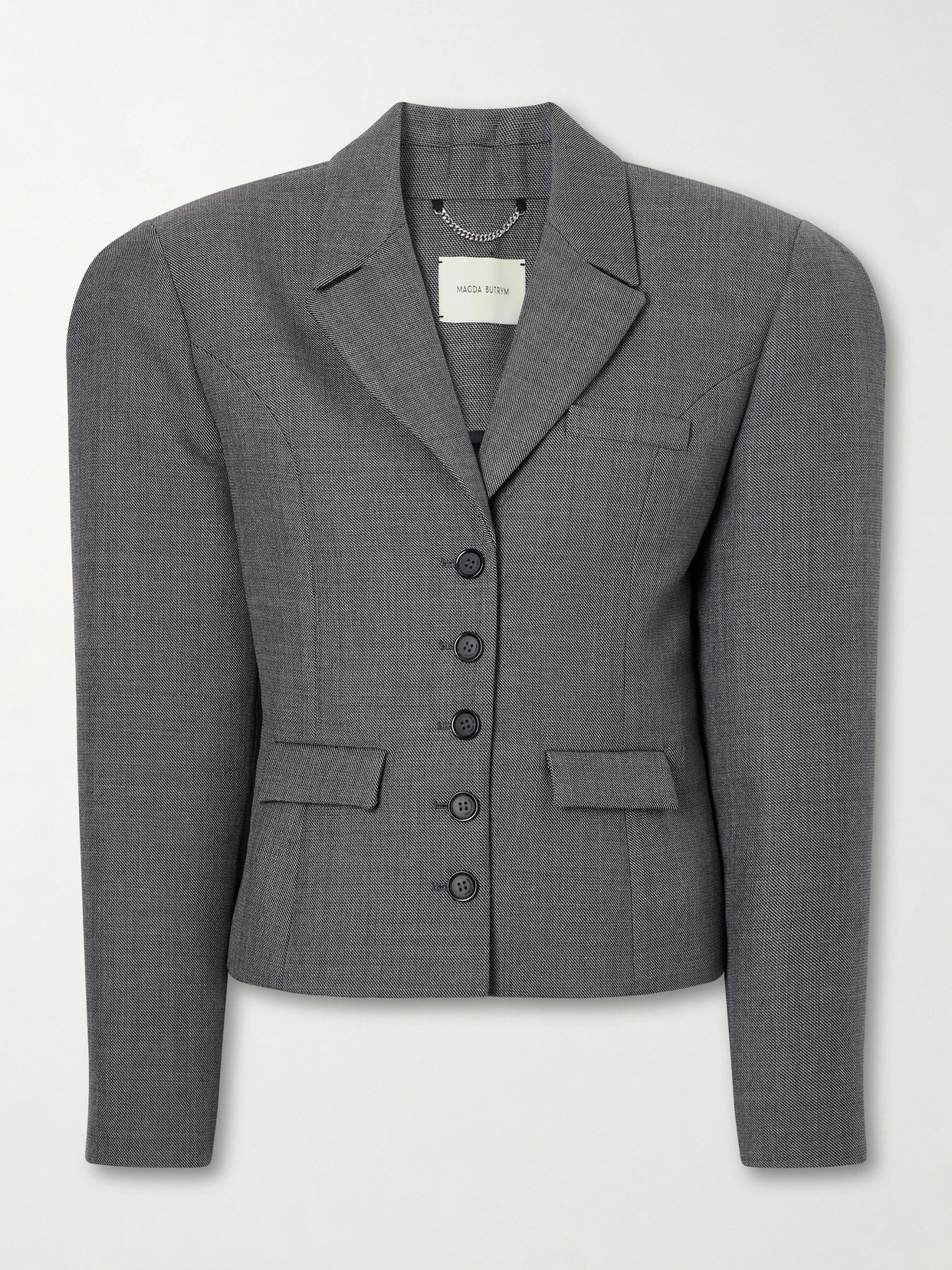Magda Butrym Wool Blazer In Gray