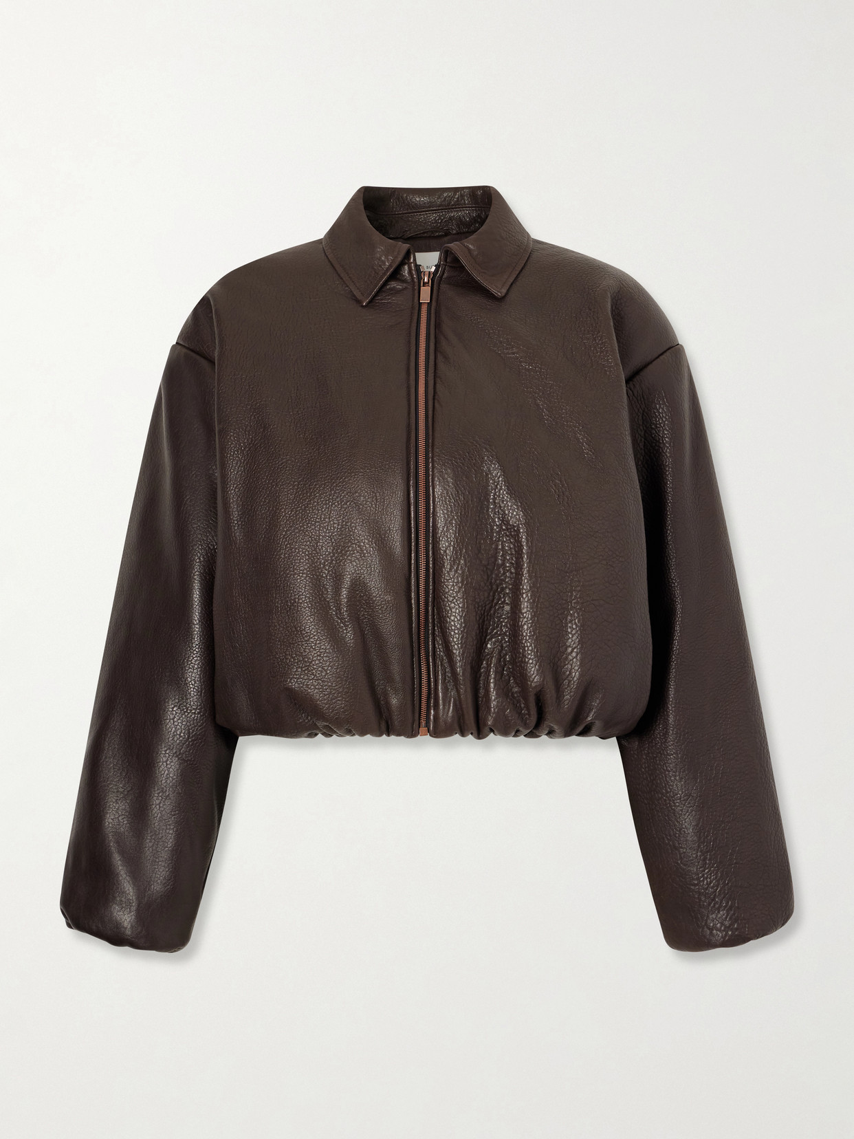 Magda Butrym Textured-leather Jacket In Brown