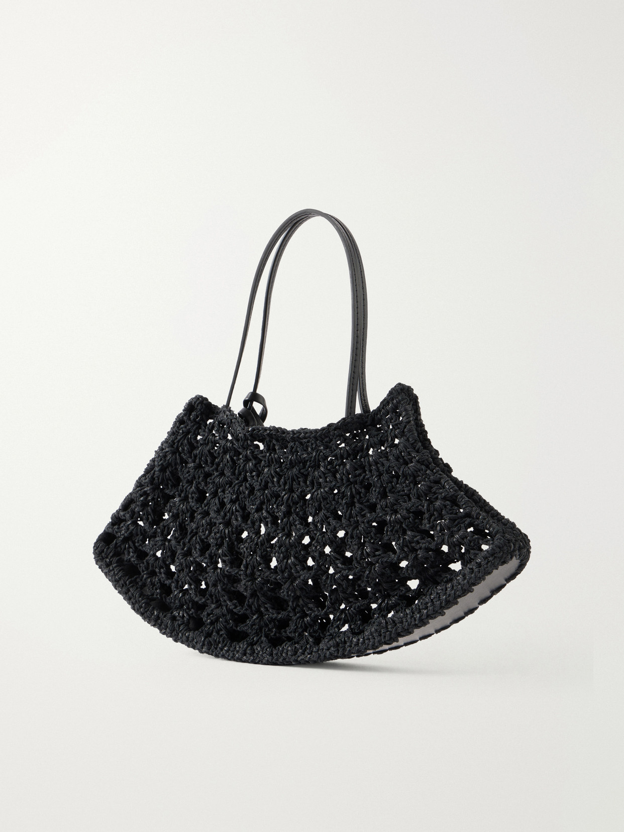 Maya Crocheted Leather Tote