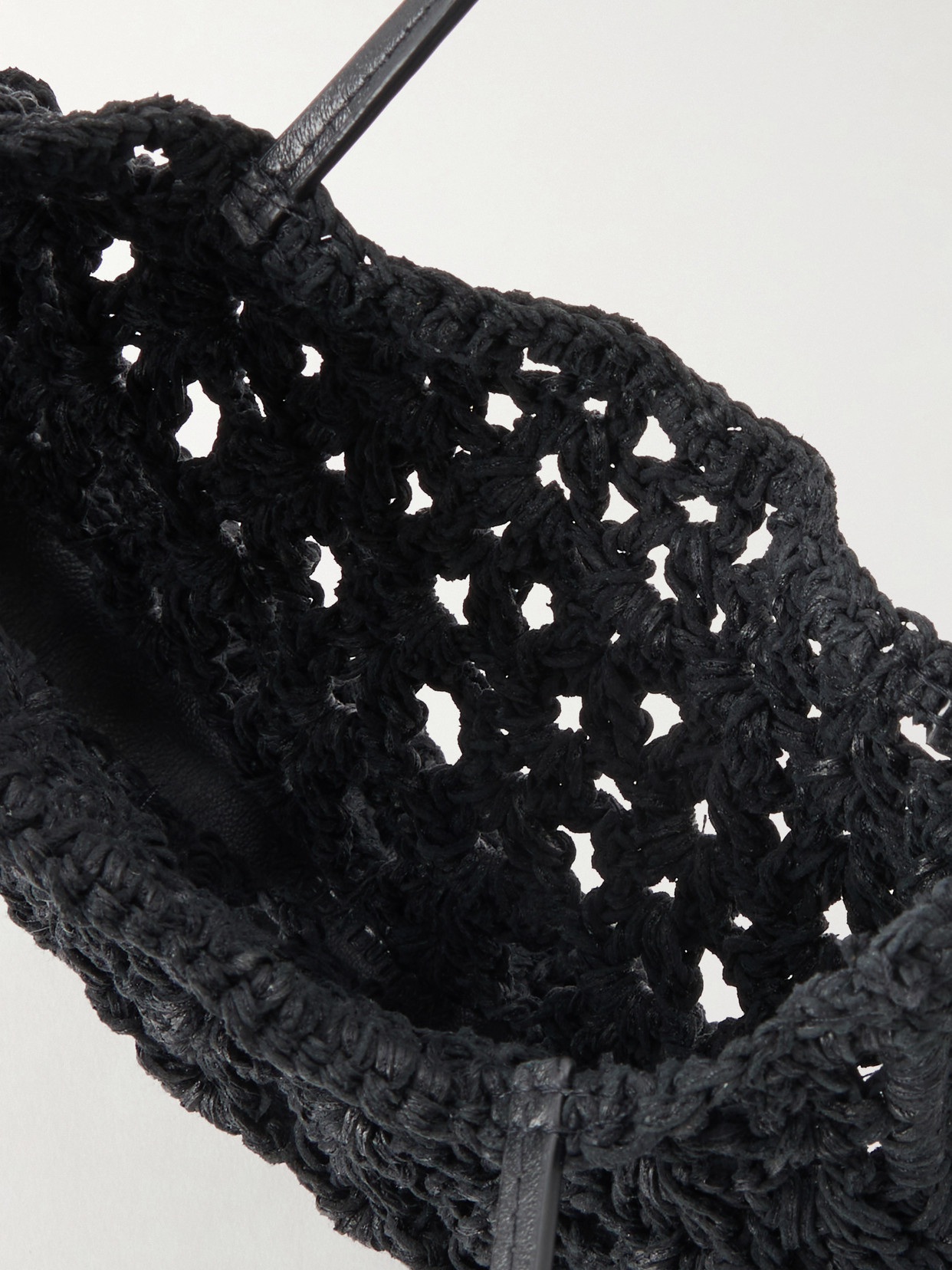 Maya Crocheted Leather Tote
