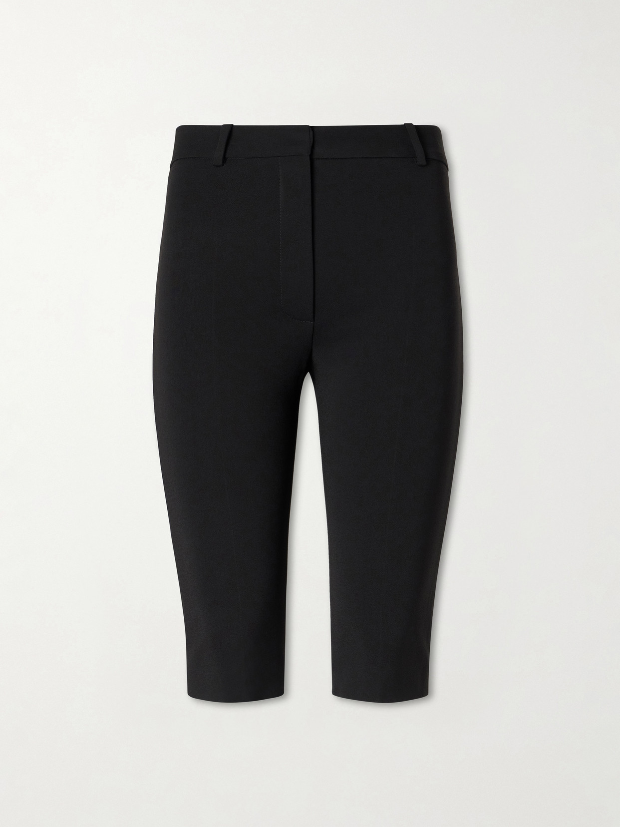Magda Butrym Crepe Straight-leg Capri Pants In Black