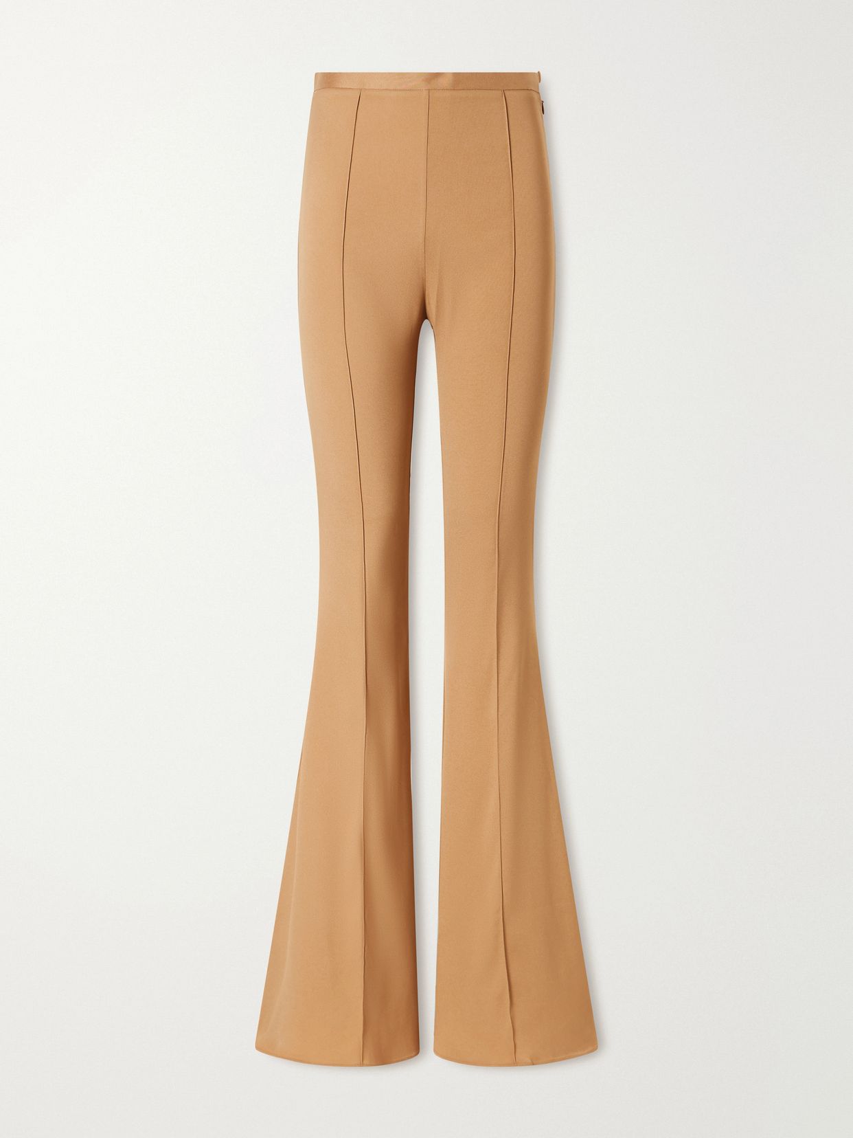 mae crepe cady high waisted flared pants