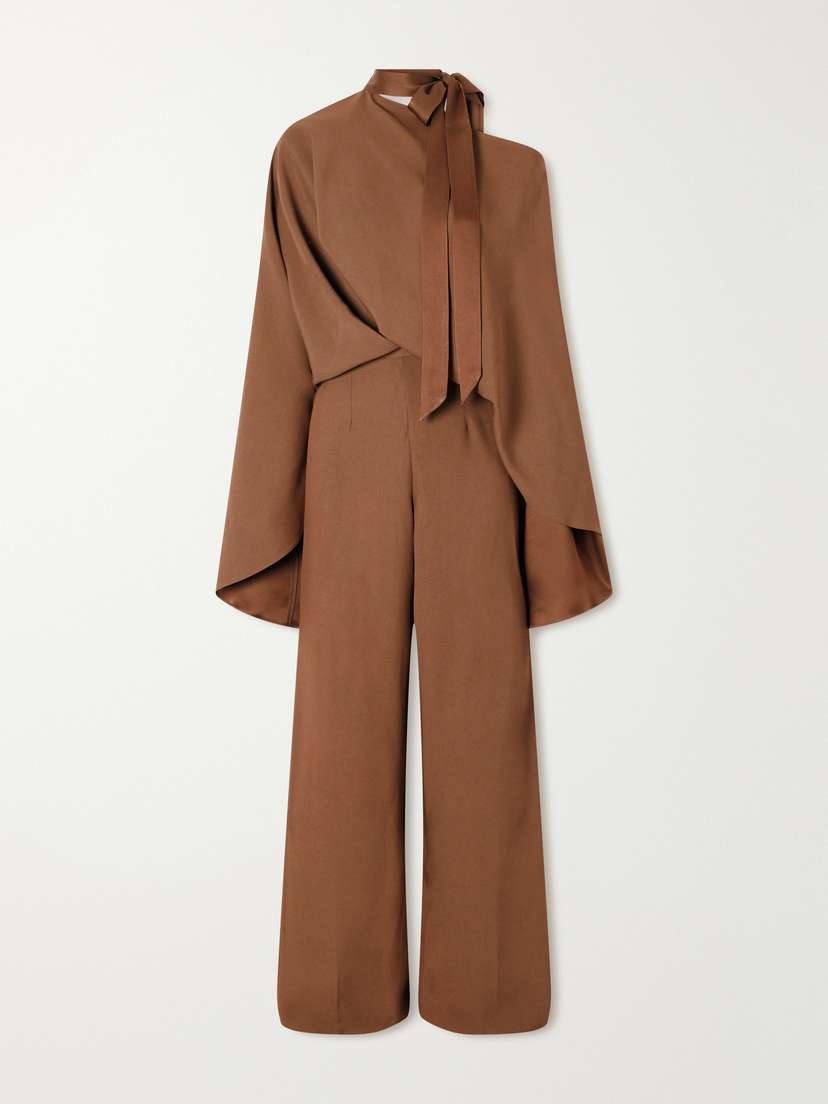 Taller Marmo Brooks Crepe Full-length Jumpsuit