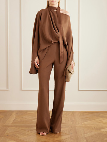 Taller Marmo Brooks crepe full-length jumpsuit
