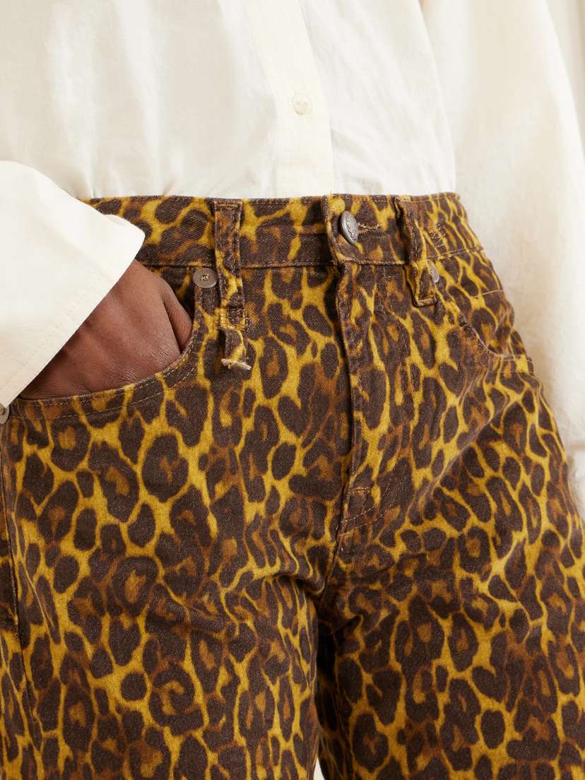 R13 Joan Cropped Animal-print Flared Jeans | Thumbnail 5