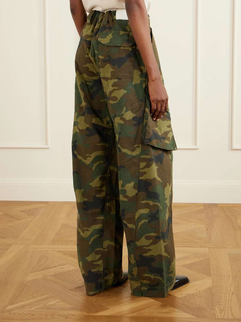 R13 Printed Cotton-canvas Barrel-leg Cargo Pants | Thumbnail 4 R13 Printed Cotton-canvas Barrel-leg Cargo Pants | Thumbnail 4