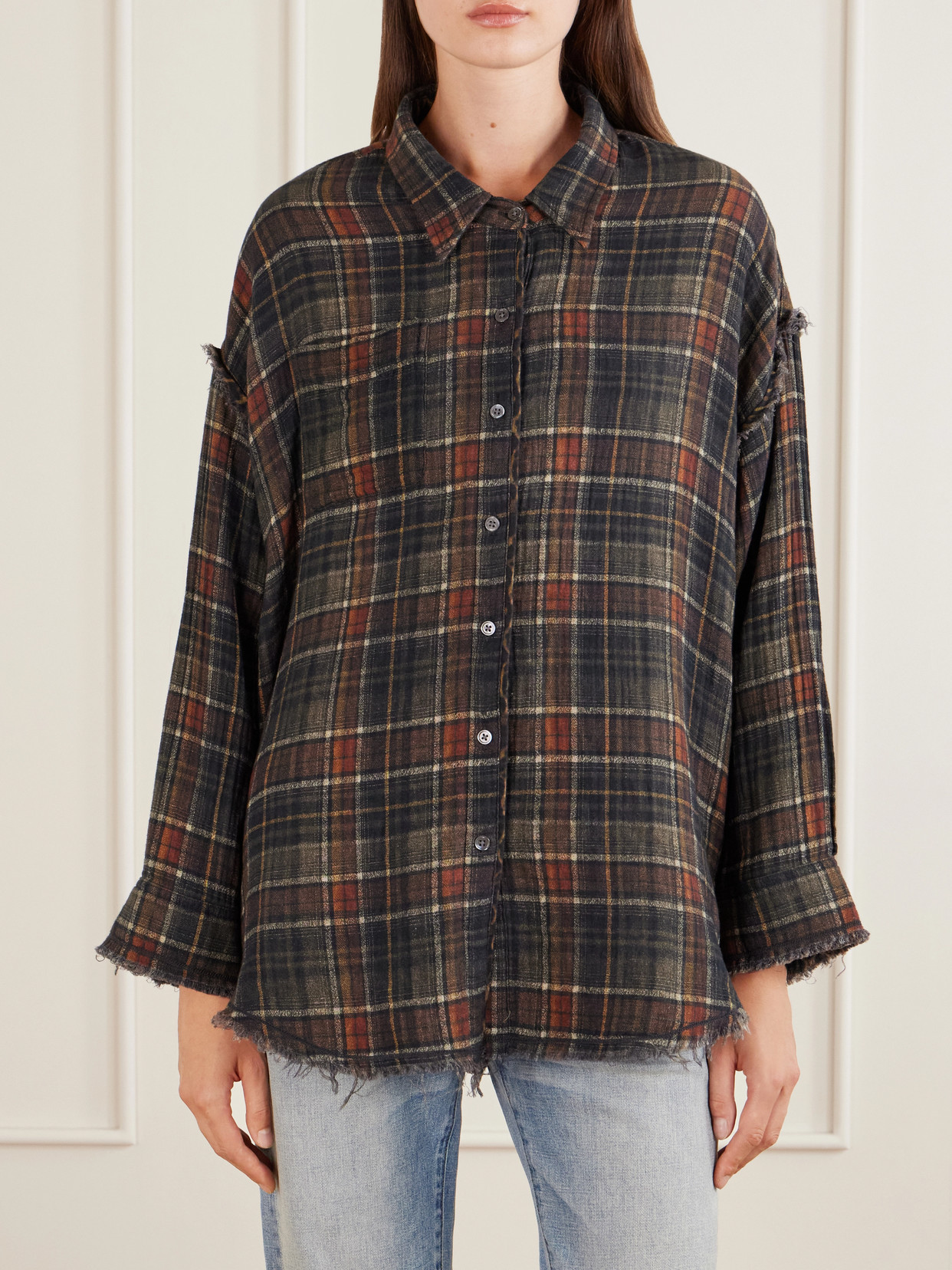 Checked Cotton Reversible Shirt