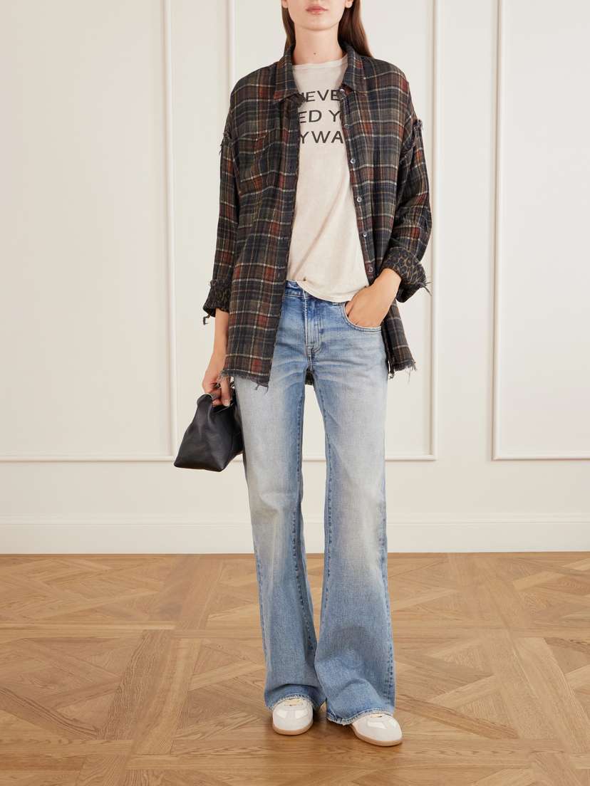 R13 Checked Cotton Reversible Shirt | Thumbnail 2