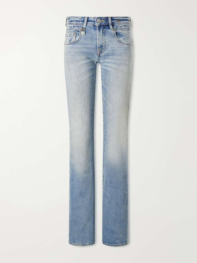R13 Boy Flare Low-rise Jeans