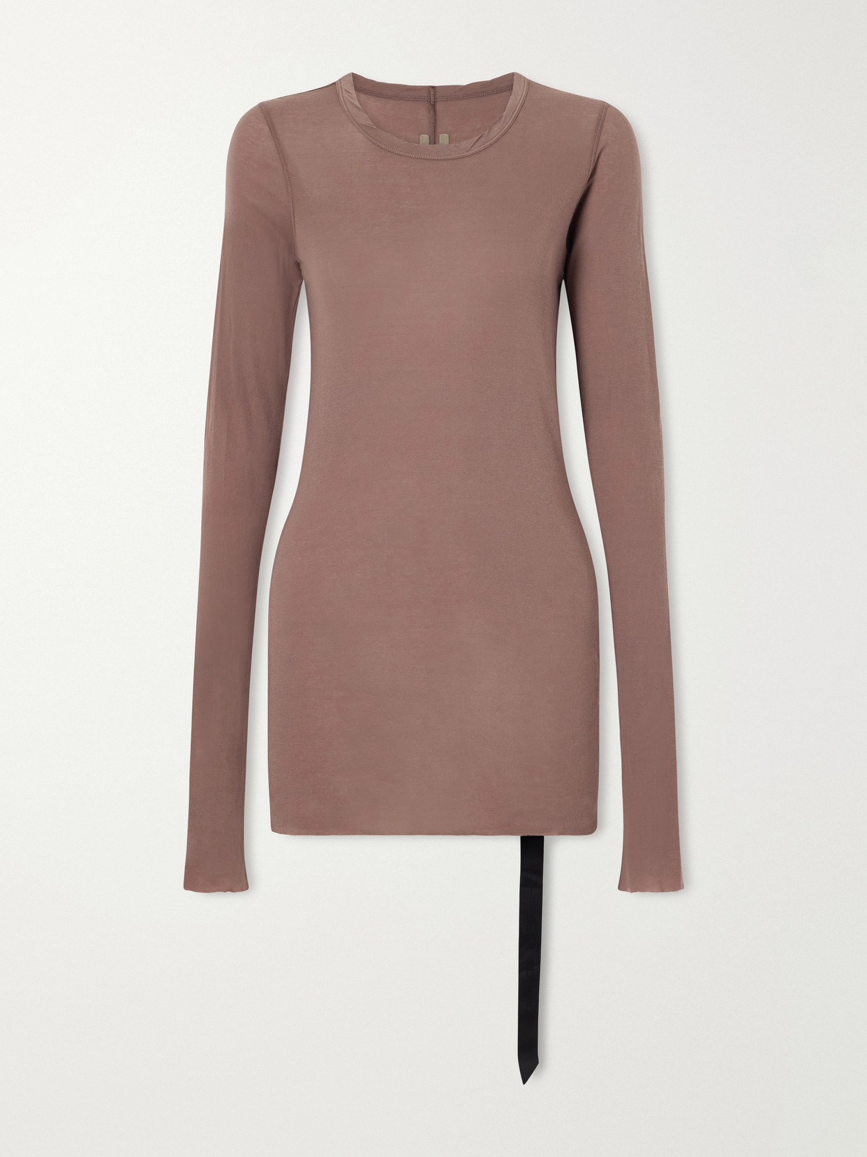Rick Owens Drkshdw Frayed Cotton-gauze Jersey T-shirt In Pink