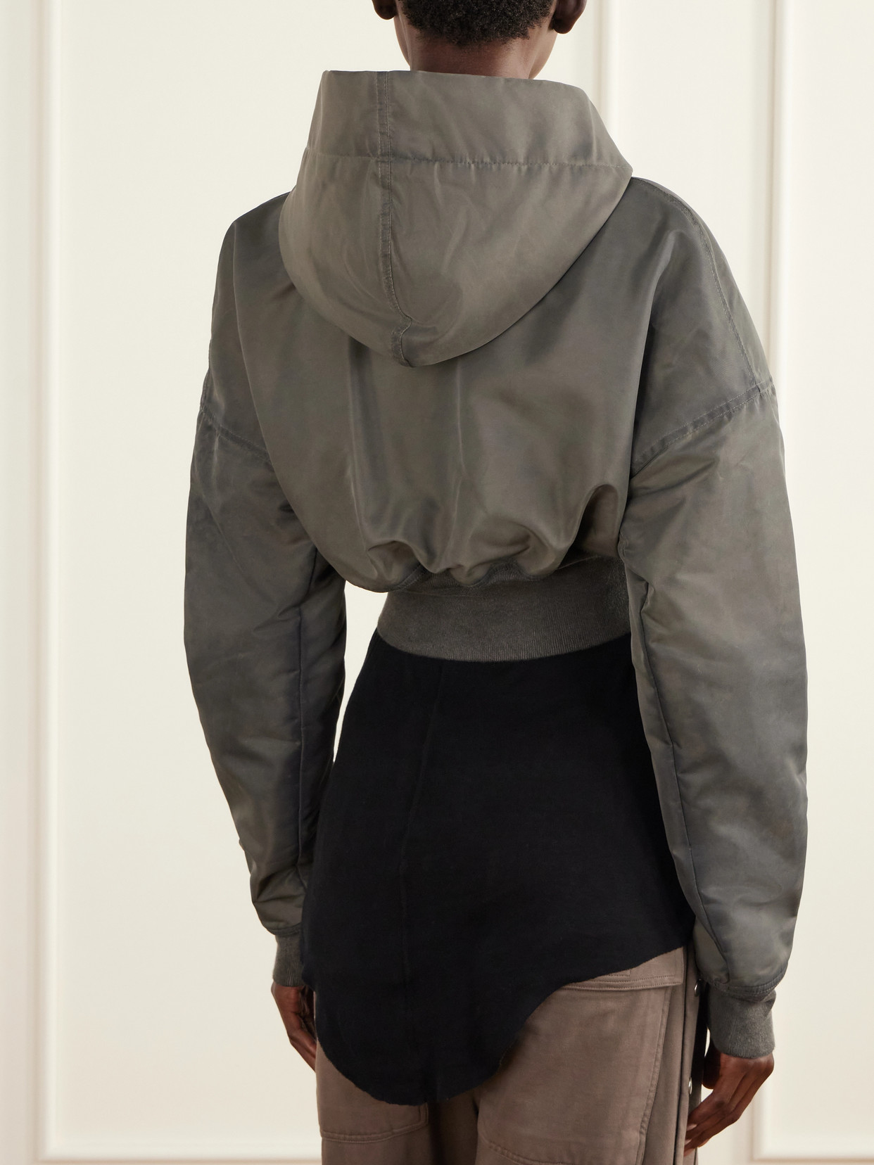 Hooded Cropped Padded Jacket