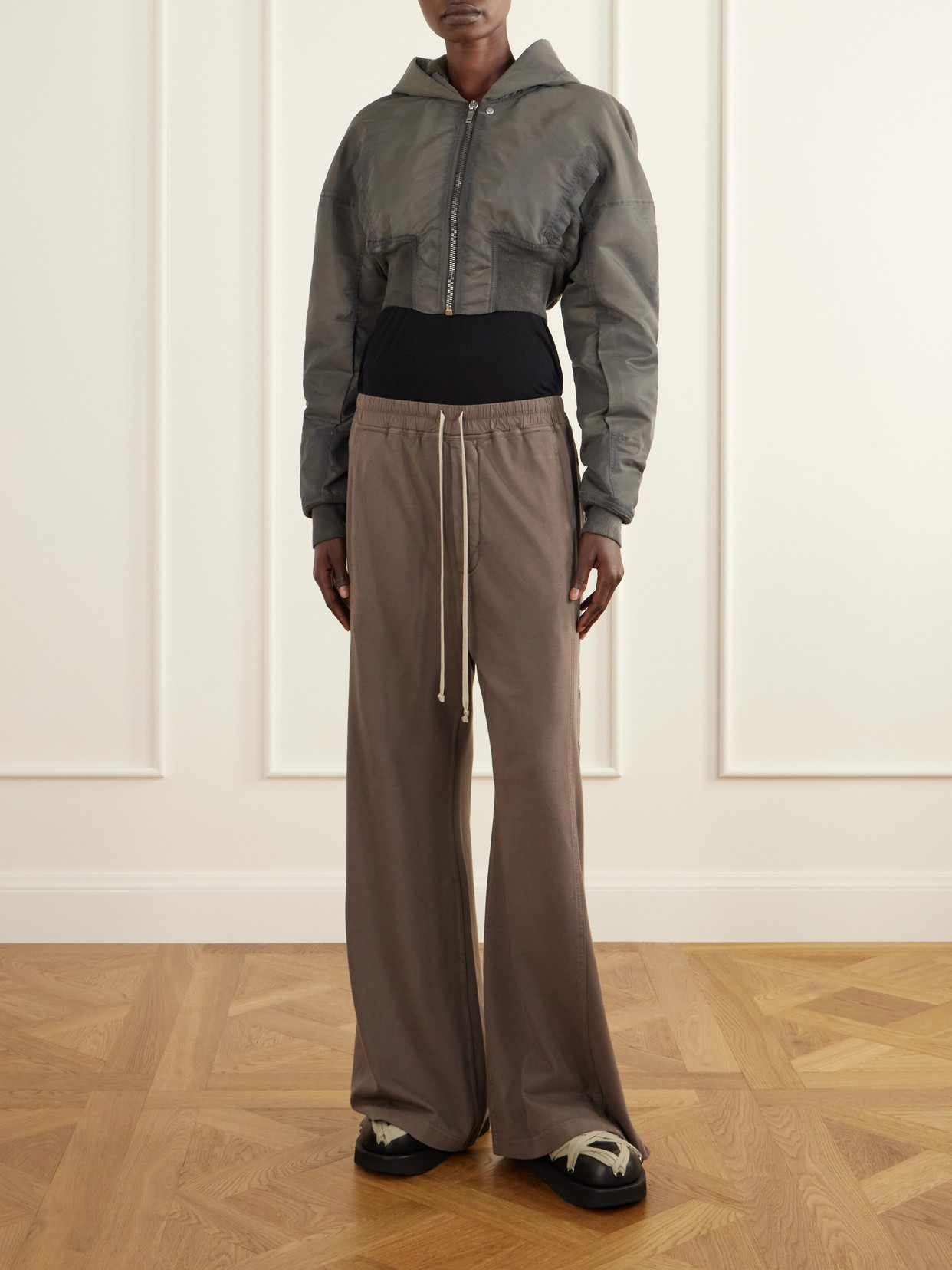 Hooded Cropped Padded Jacket