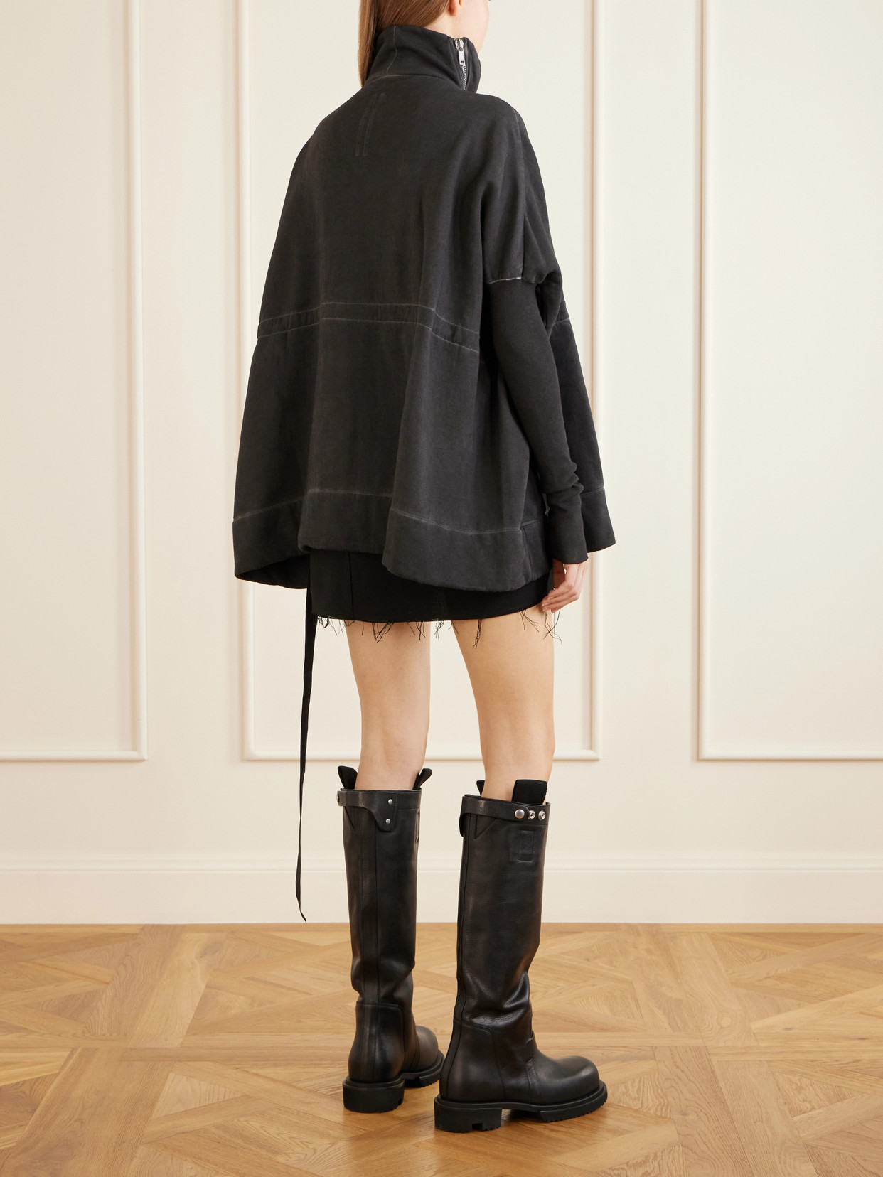 Mountain Sail Drawstring Cotton-Jersey Jacket