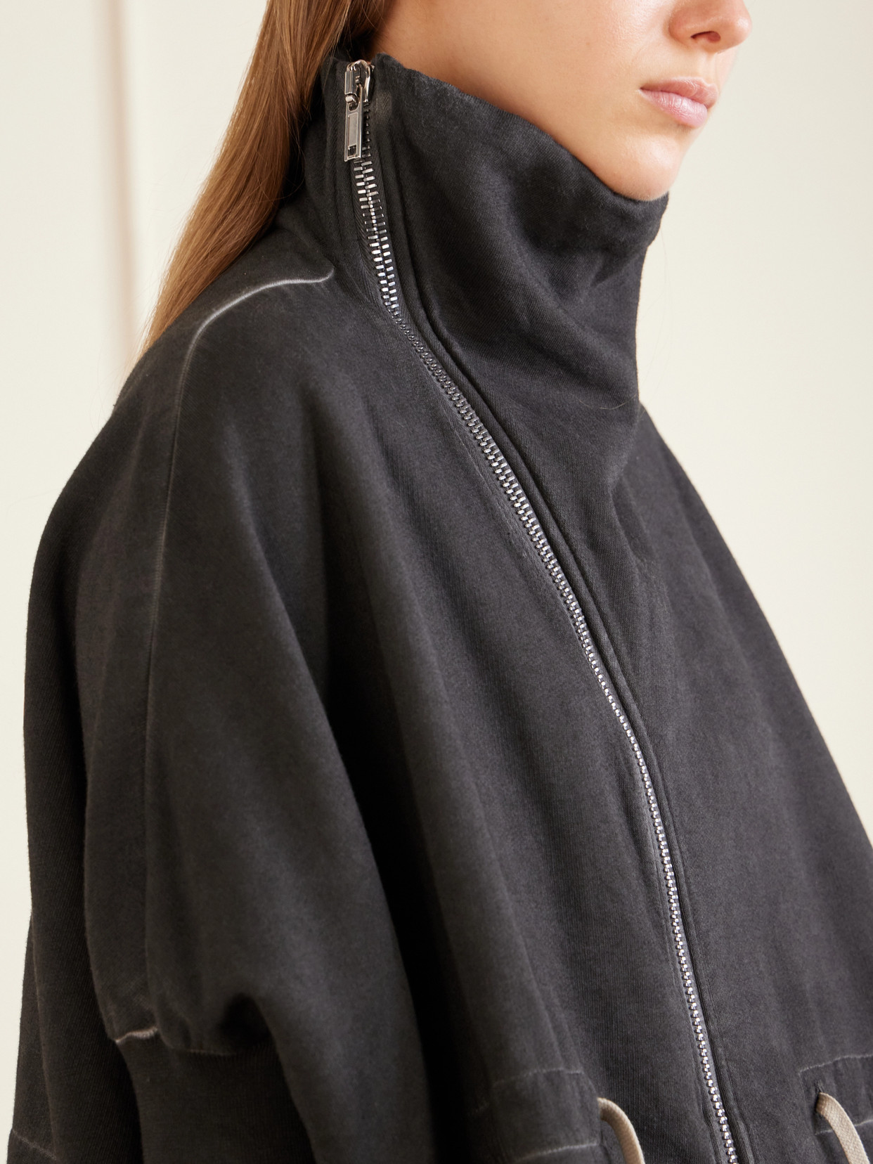 Mountain Sail Drawstring Cotton-Jersey Jacket