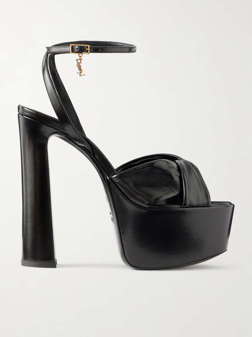 Saint Laurent Franciane Leather Sandals