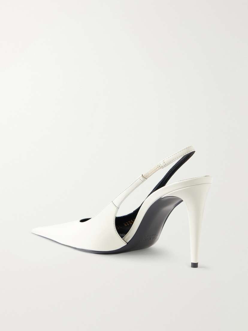Saint Laurent Guermantes Leather Slingback Pumps | Thumbnail 3