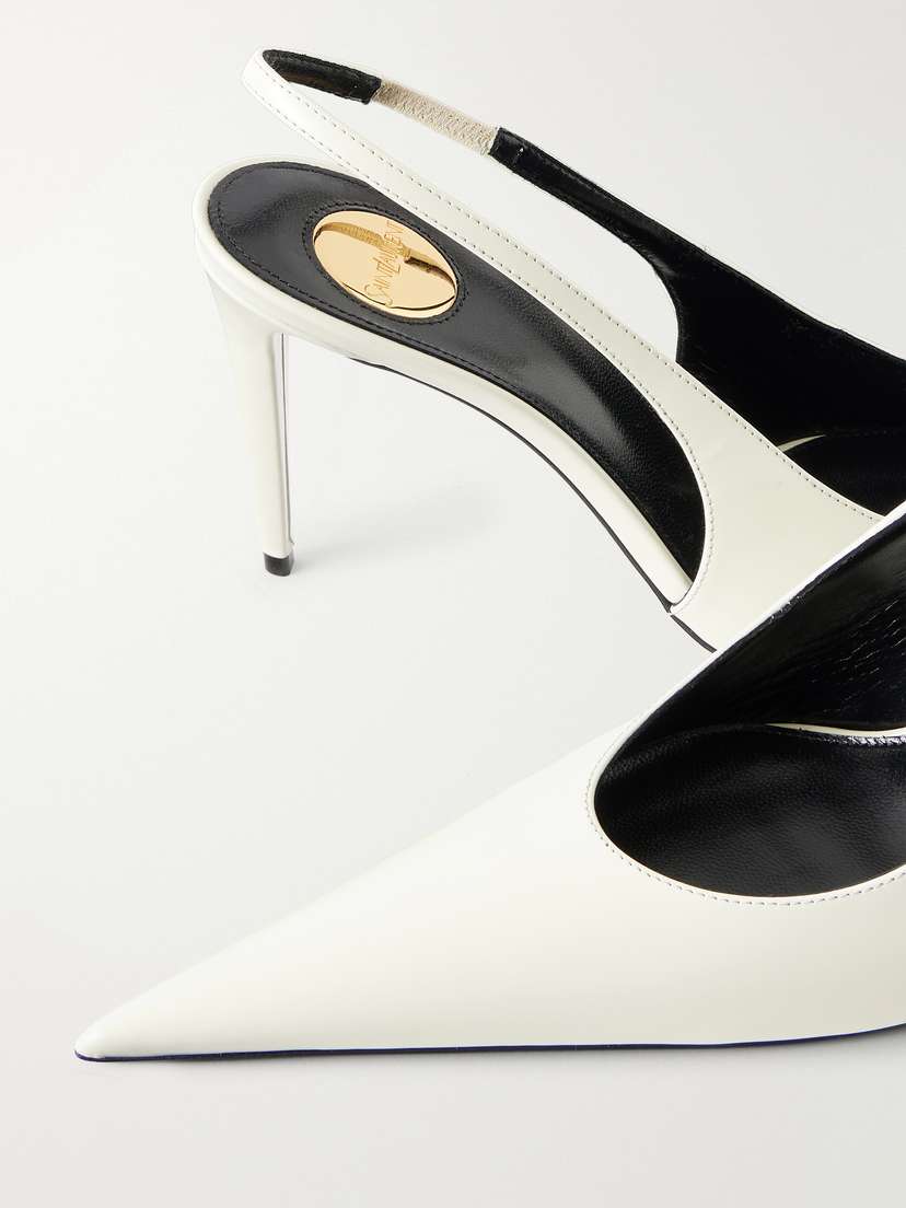 Saint Laurent Guermantes Leather Slingback Pumps | Thumbnail 5
