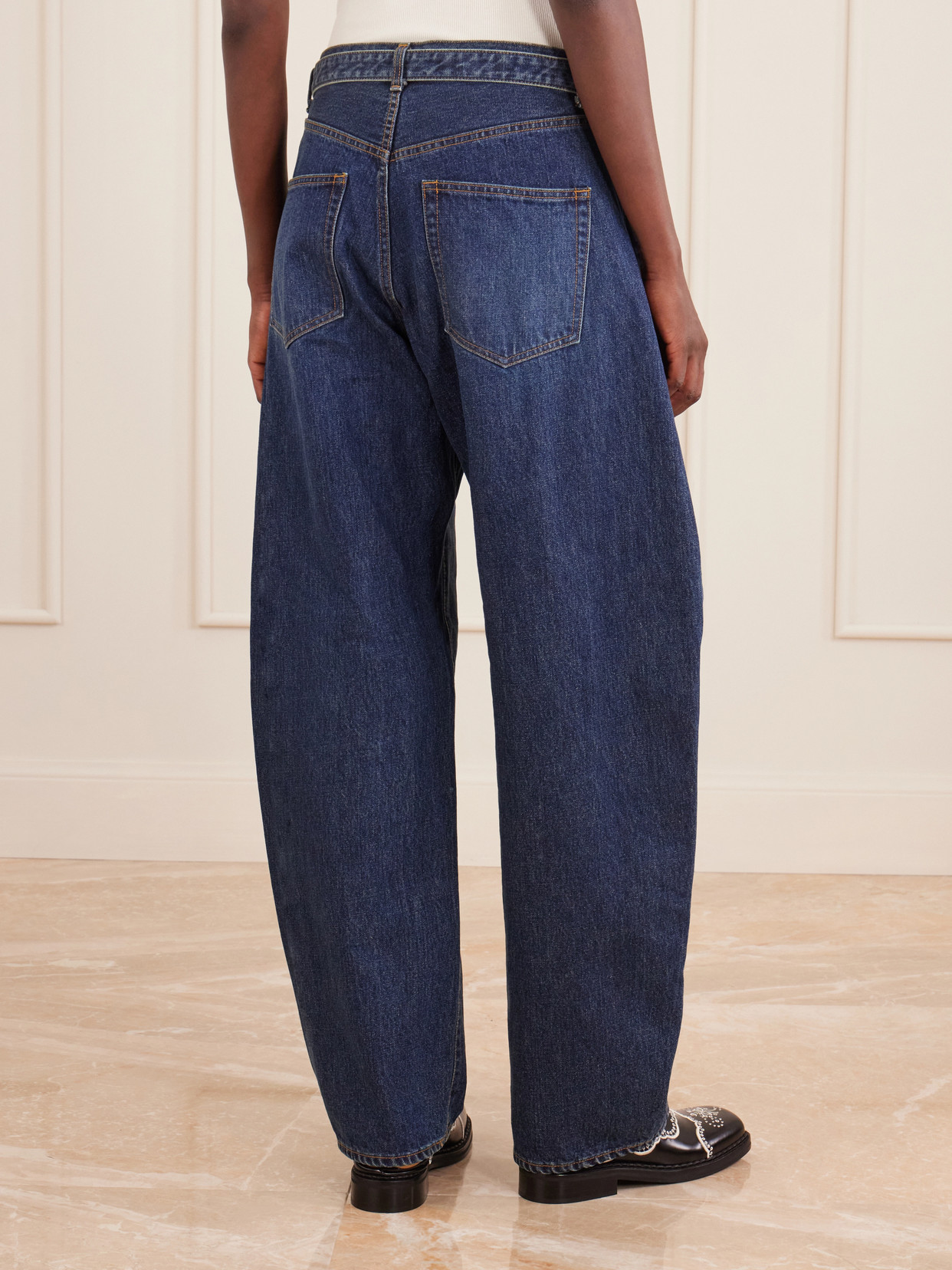 Belted High-Rise Wide- Leg