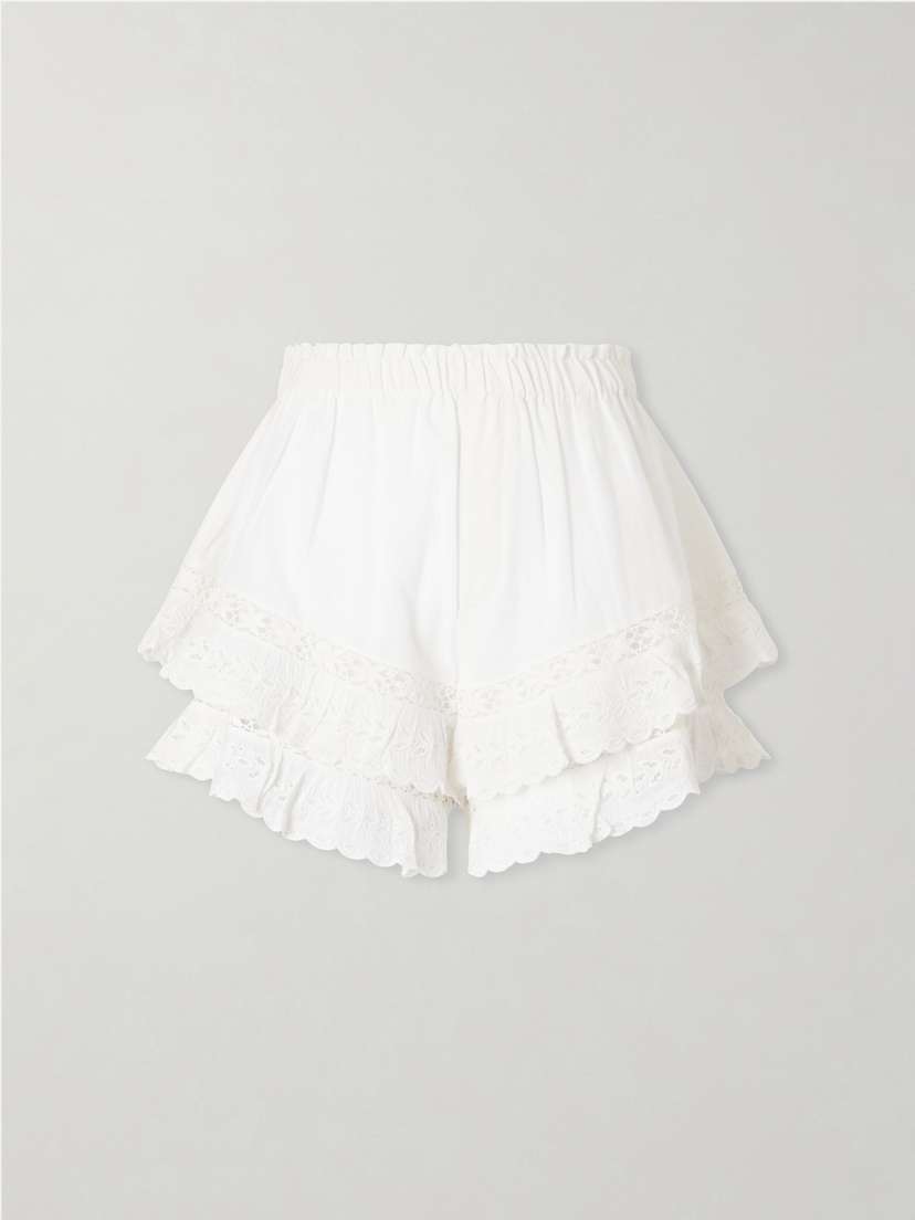 Sea Eliza Embroidered Cotton-blend Shorts | Thumbnail 5 Sea Eliza Embroidered Cotton-blend Shorts | Thumbnail 5