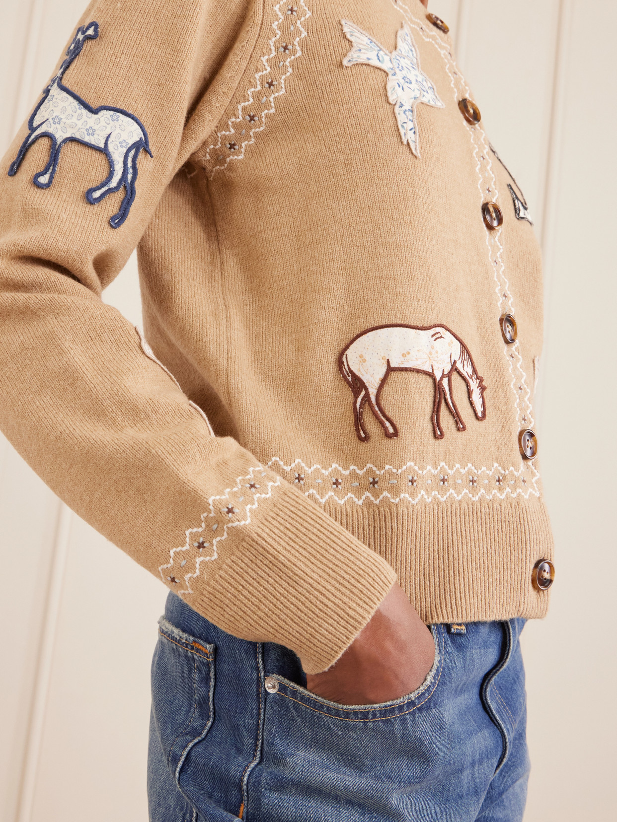 Winslow Appliquéd Cardigan
