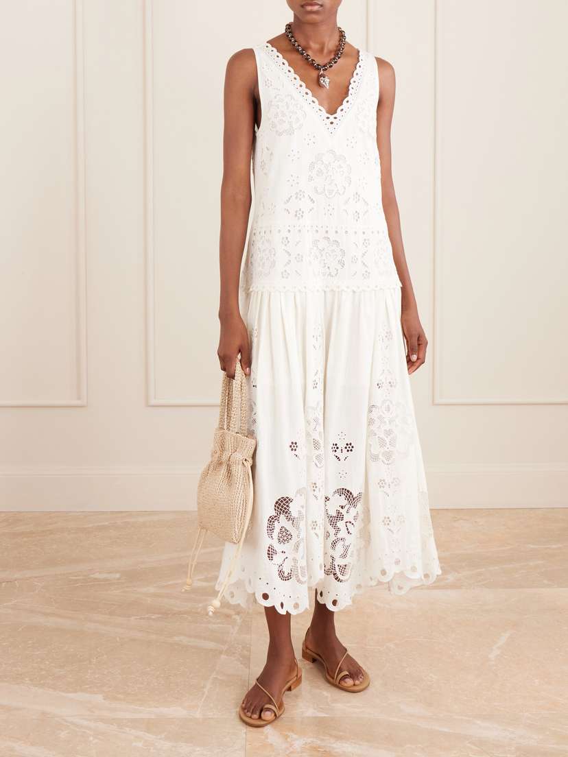 Sea Gardener Broderie Anglaise Cotton-blend Dress | Thumbnail 2