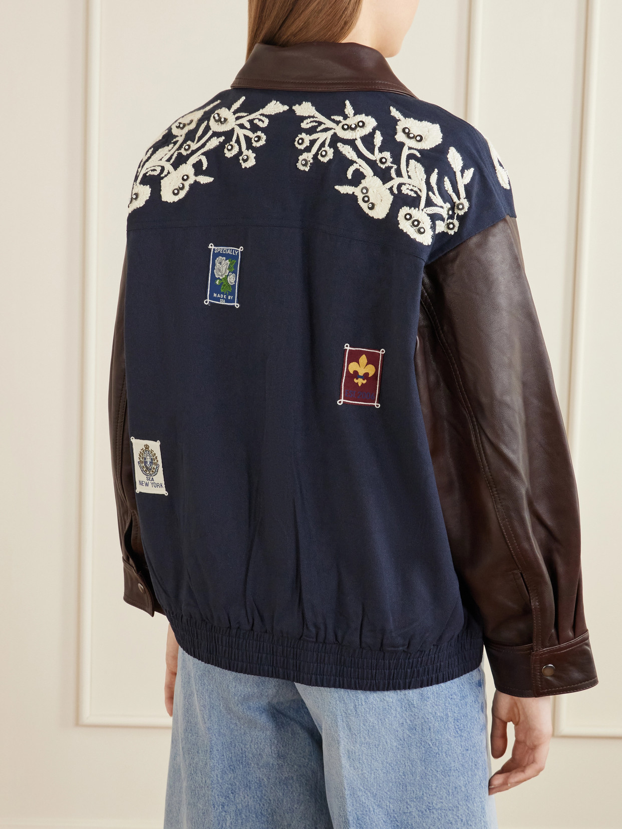 Georgie Embroidered Cotton-Canvas And Jacket