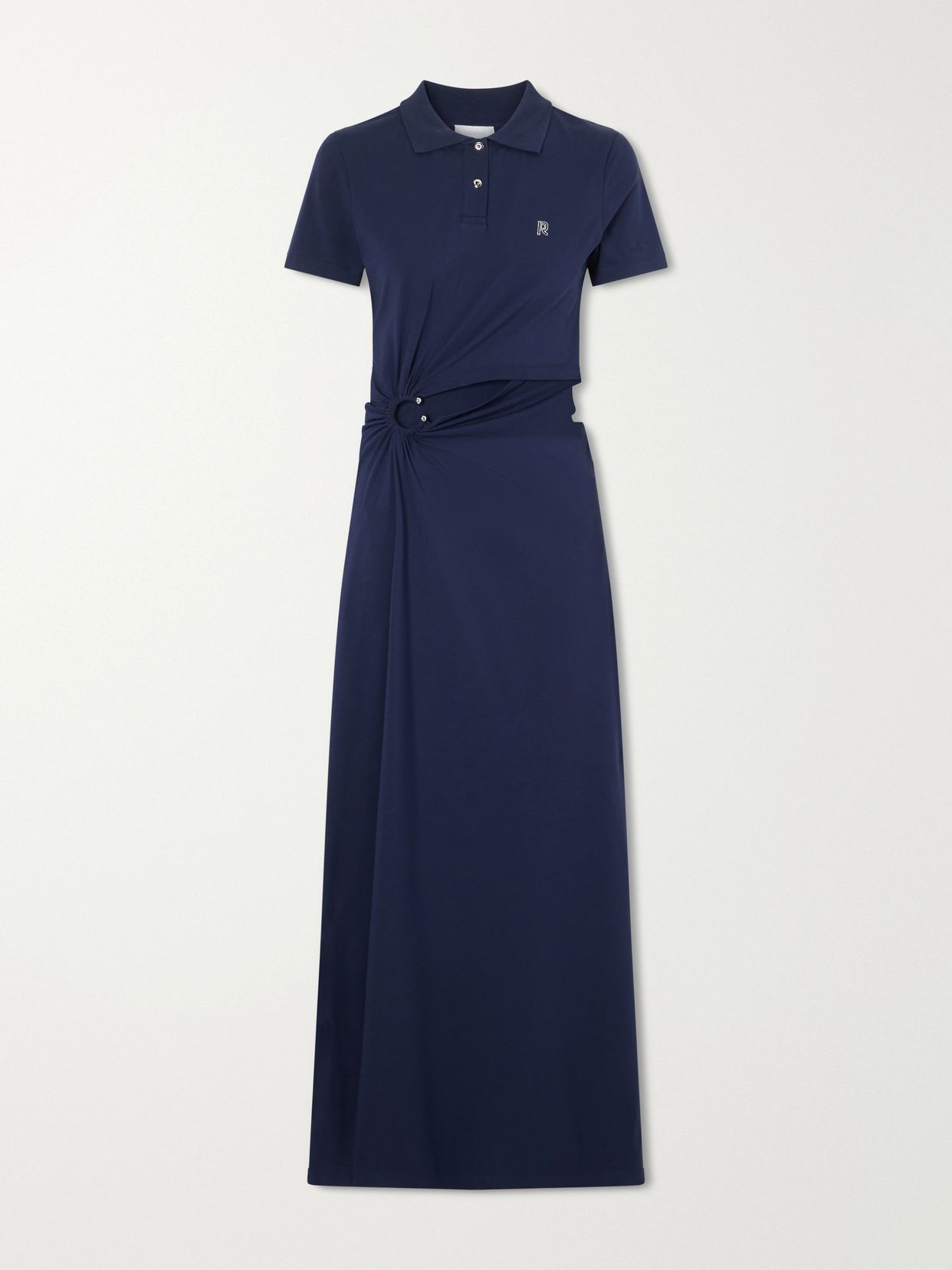 embellished jersey midi dress