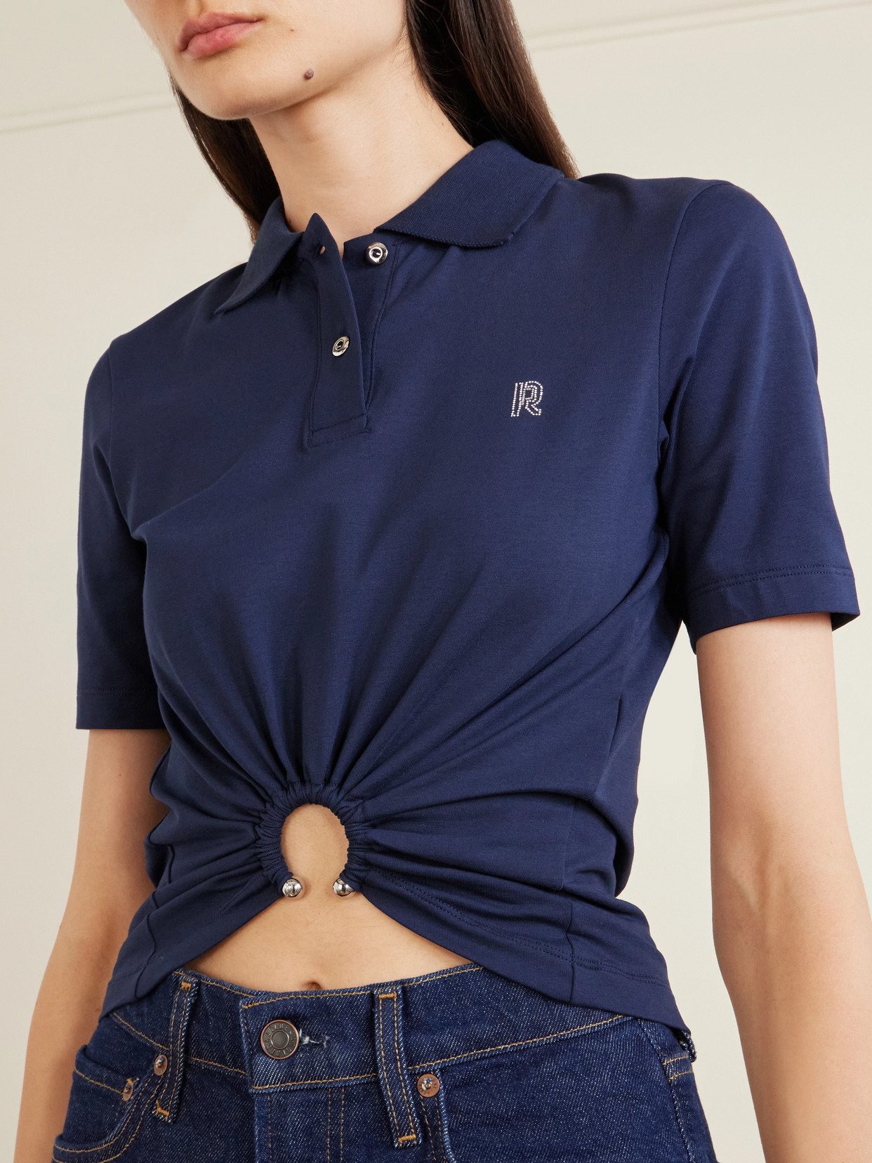 Embellished Cotton-Blend Shirt