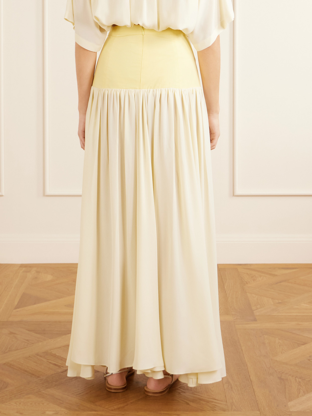 Cotton And Crepe Maxi