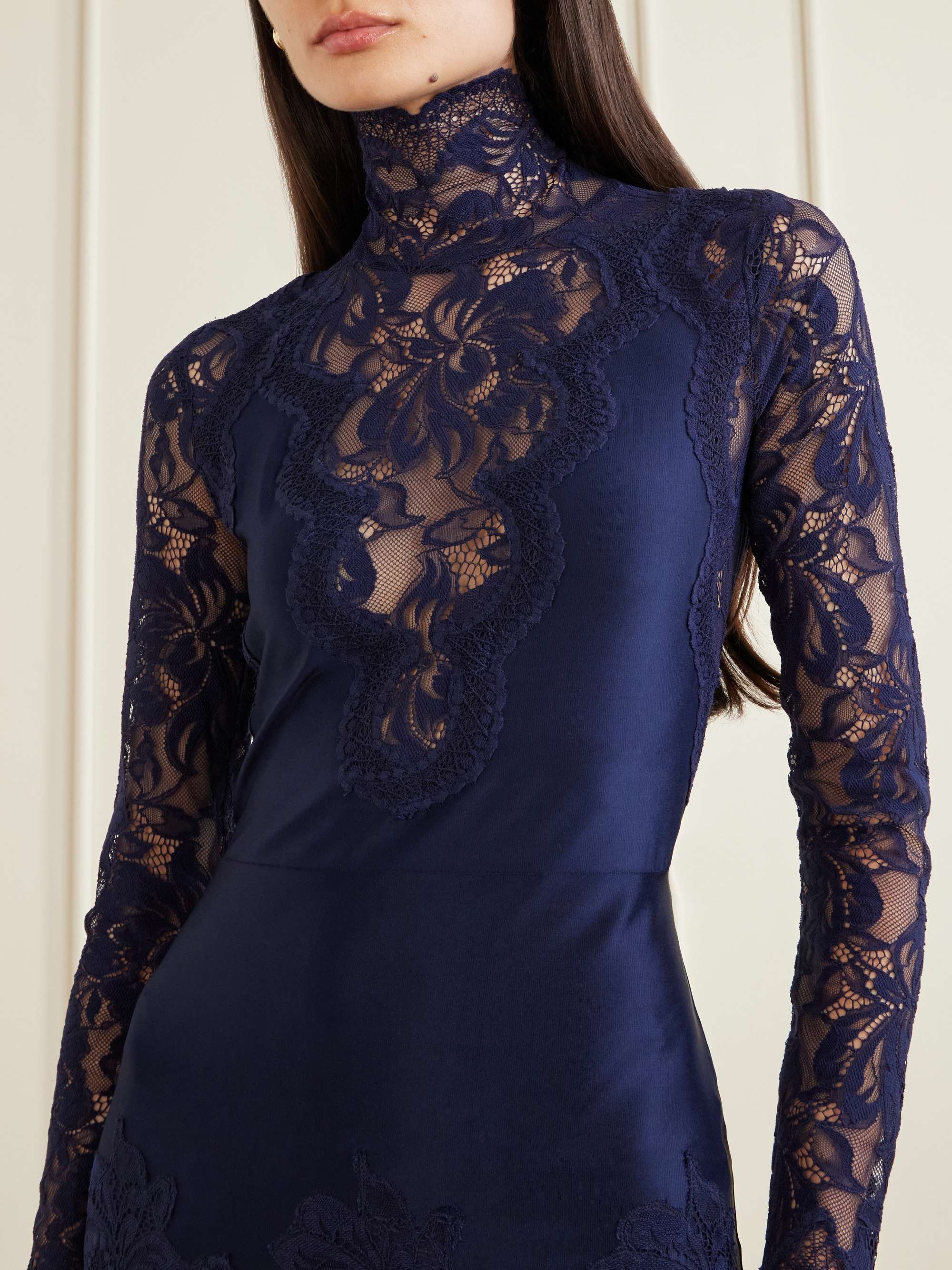 rabanne lace jersey maxi dress Lace Jersey Maxi Gown