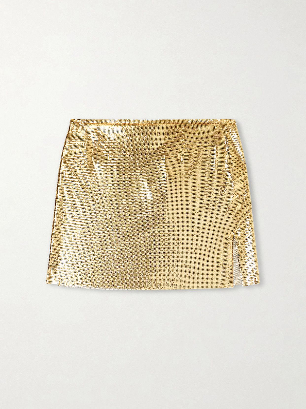 Rabanne Chainmail Gold-tone Mini Skirt