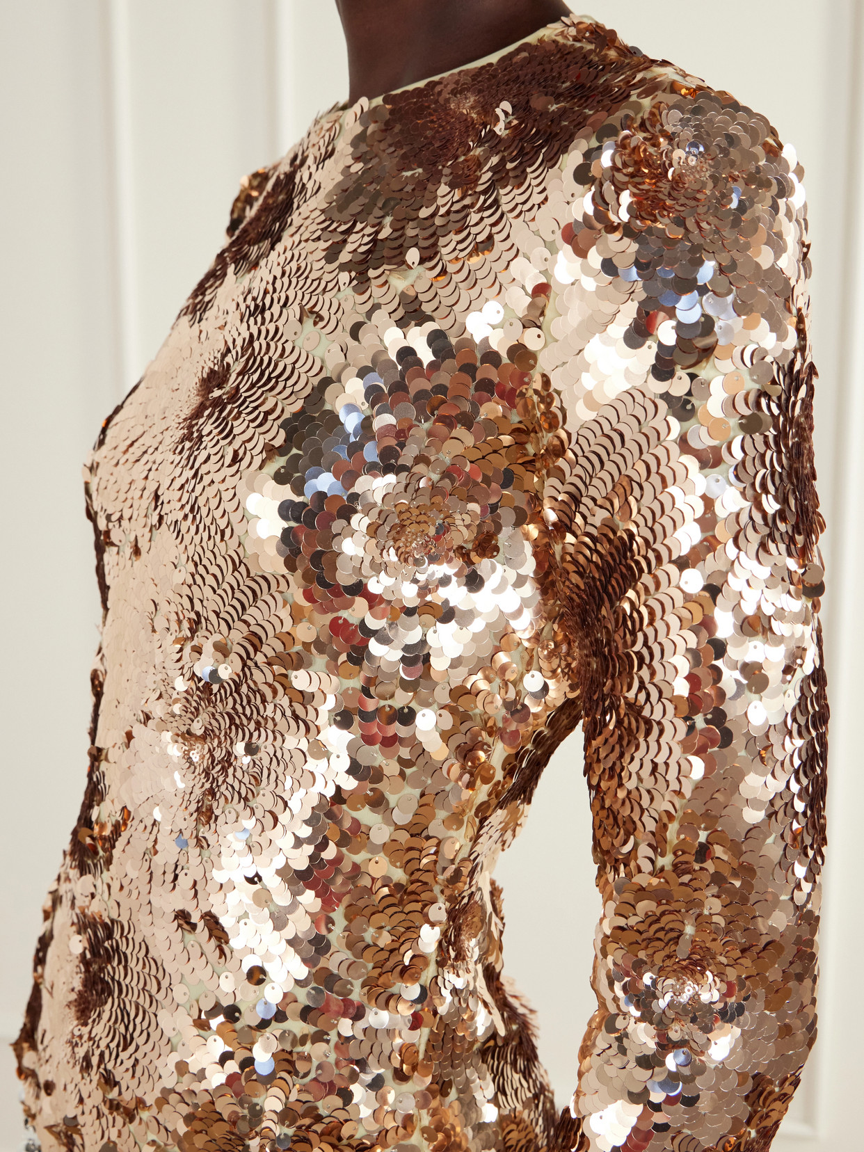Haut Sequined Tulle Blouse