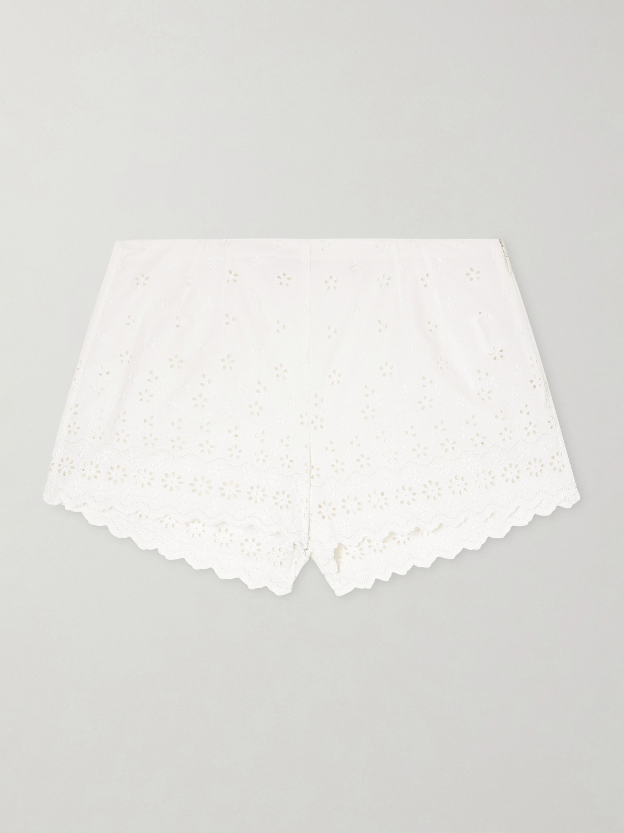Doen Arda Broderie Anglaise Organic Cotton Shorts In Black