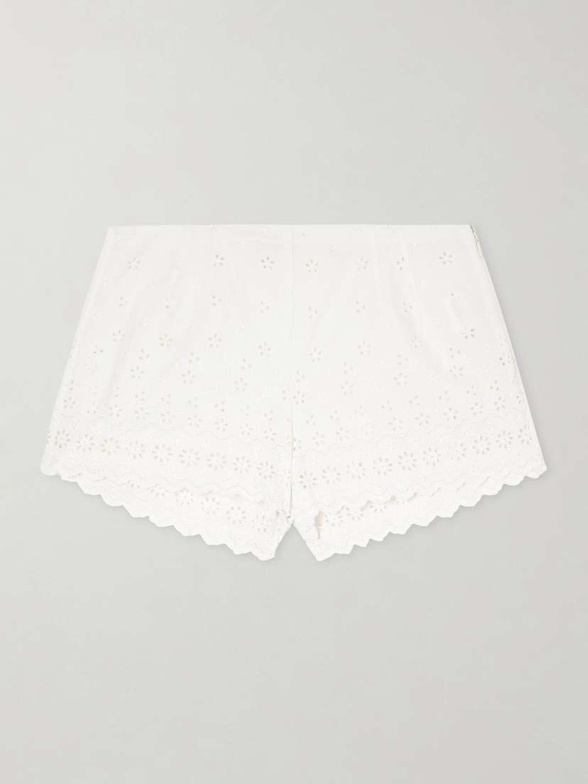 DÔEN Arda Broderie Anglaise Organic Cotton Shorts | Thumbnail 6