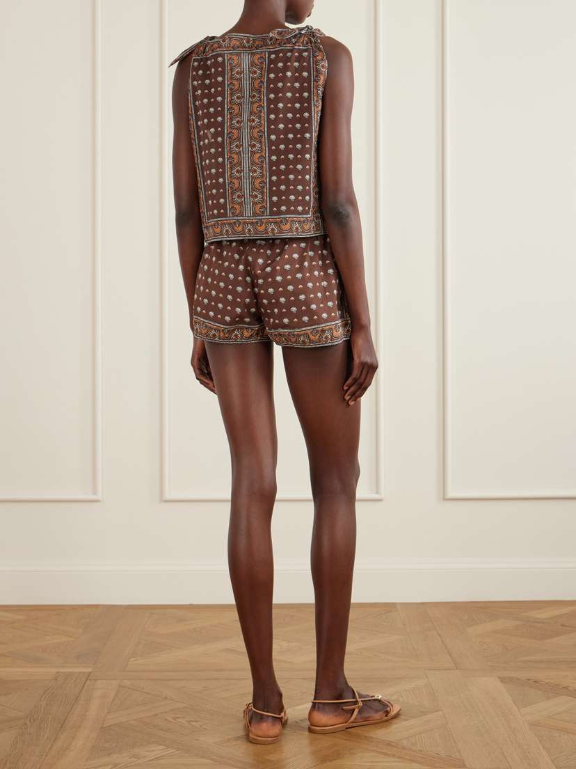 DÔEN Amalia Printed Organic Cotton Top | Thumbnail 3