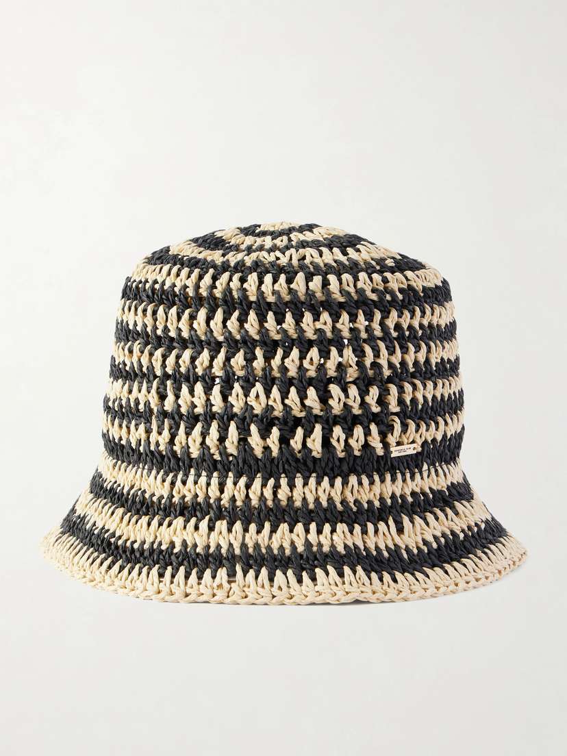 Eugenia Kim Jonah Striped Straw Bucket Hat